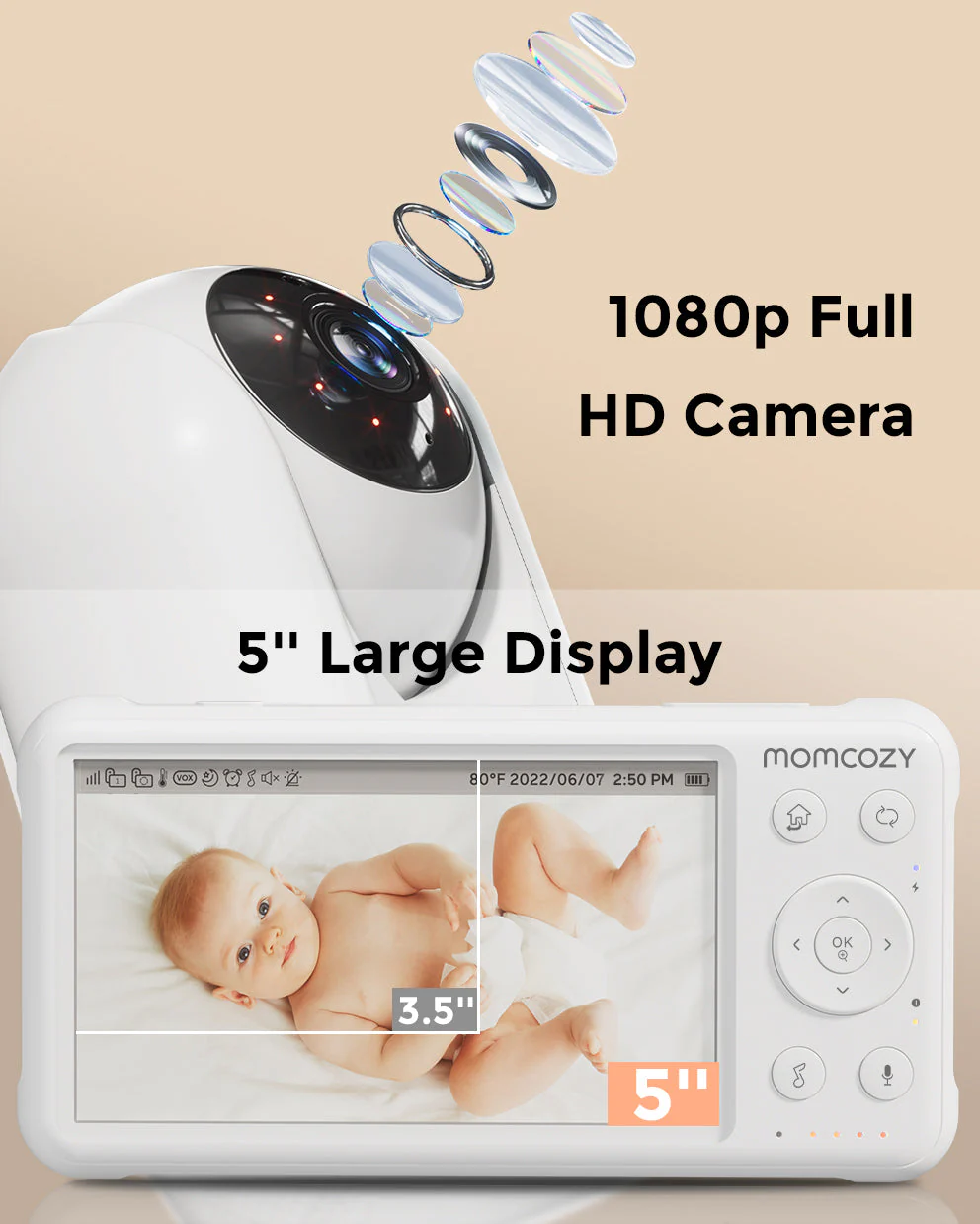 1080p Full HD Kamera für Videobabyphone BM01 - Image 4