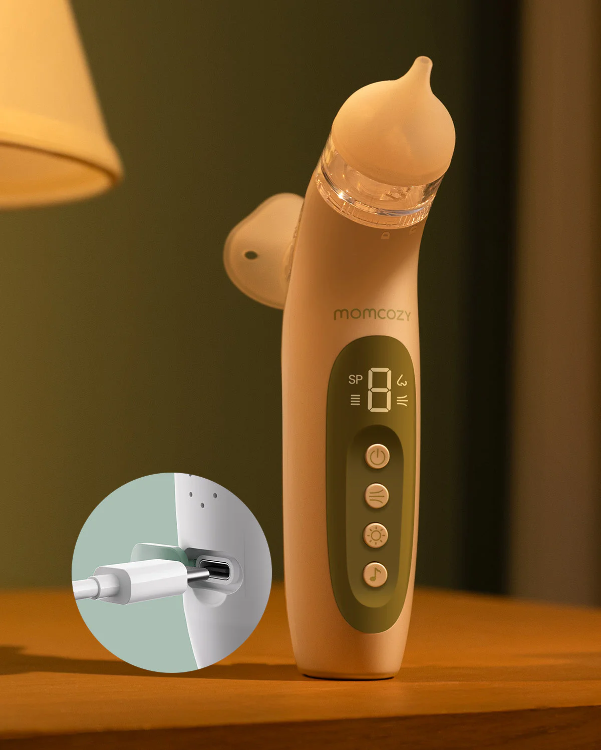 Momcozy BreezyClear™ 2-in-1 Elektrischer Nasensauger mit Sprüh- und Saugfunktion - Image 7