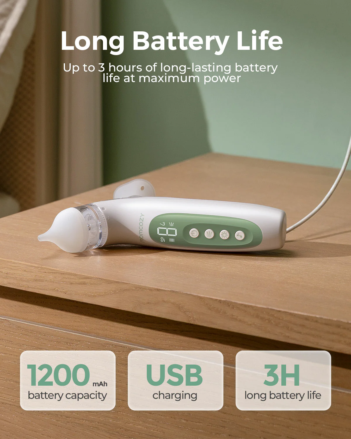 Elektrische Nasensauger, elektrische Babynagelfeile und Babyfeuchttücherwärmer - Image 8