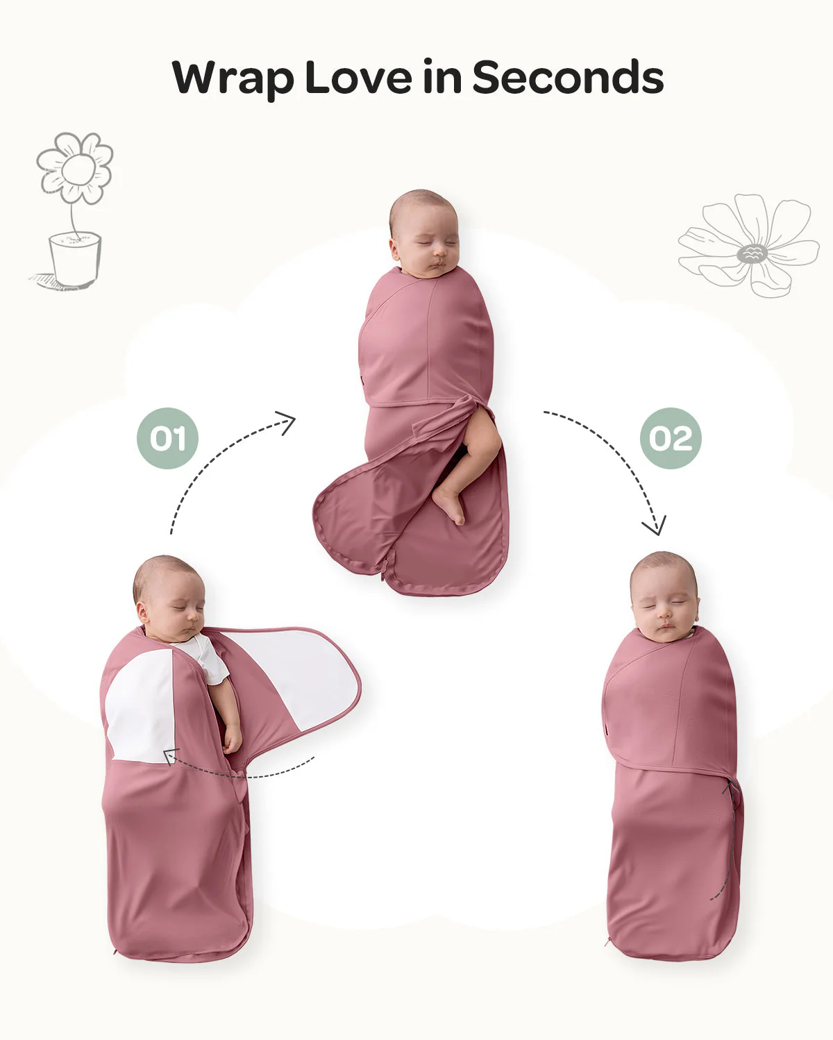 Momcozy Easy-Pucktuch für Babys von 0–3 Monaten - Image 17