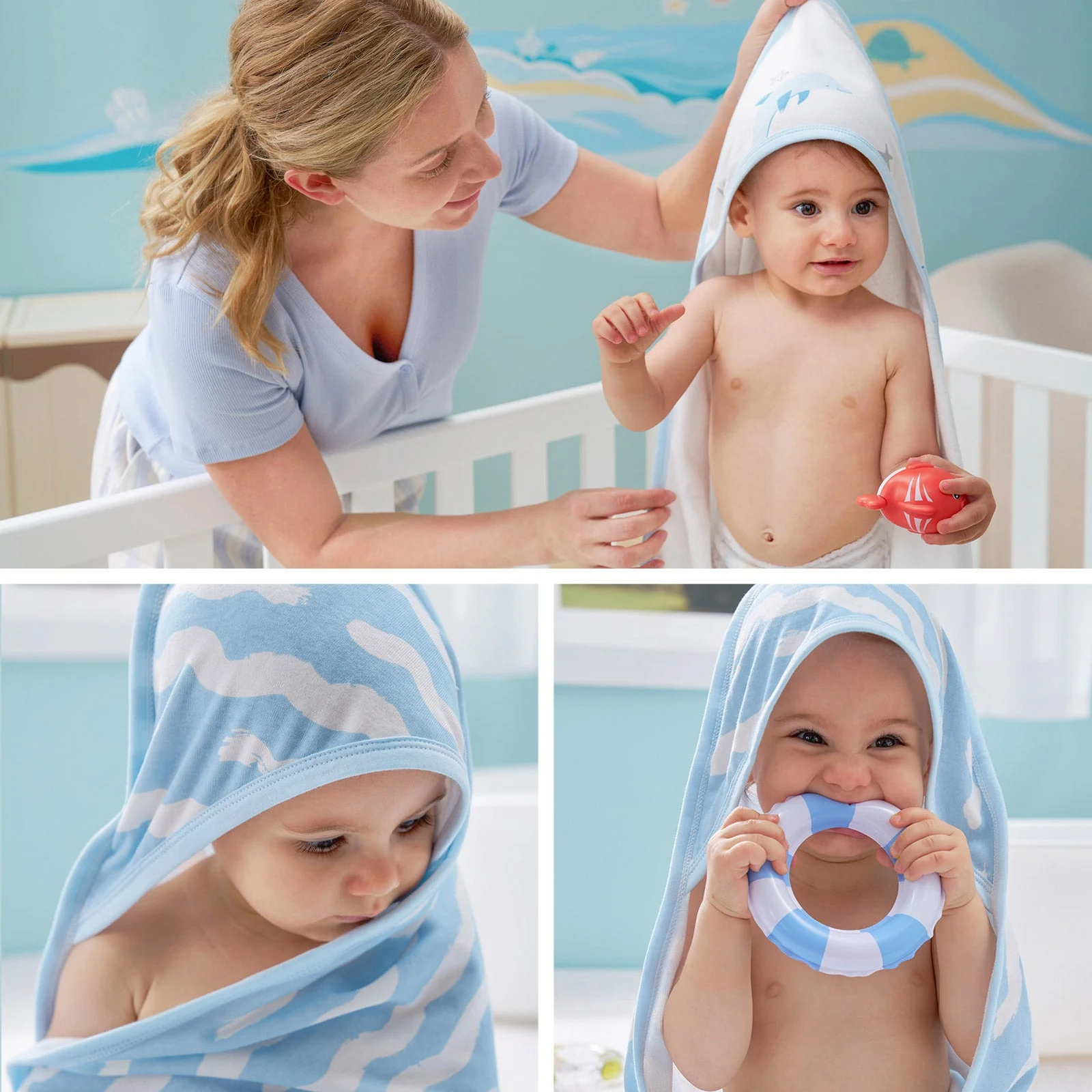 MOMCOZY BABY HOODED TELETEL FÜR NEUBORN DUUBE - 2 Zählung (Packung von 1) - Image 11