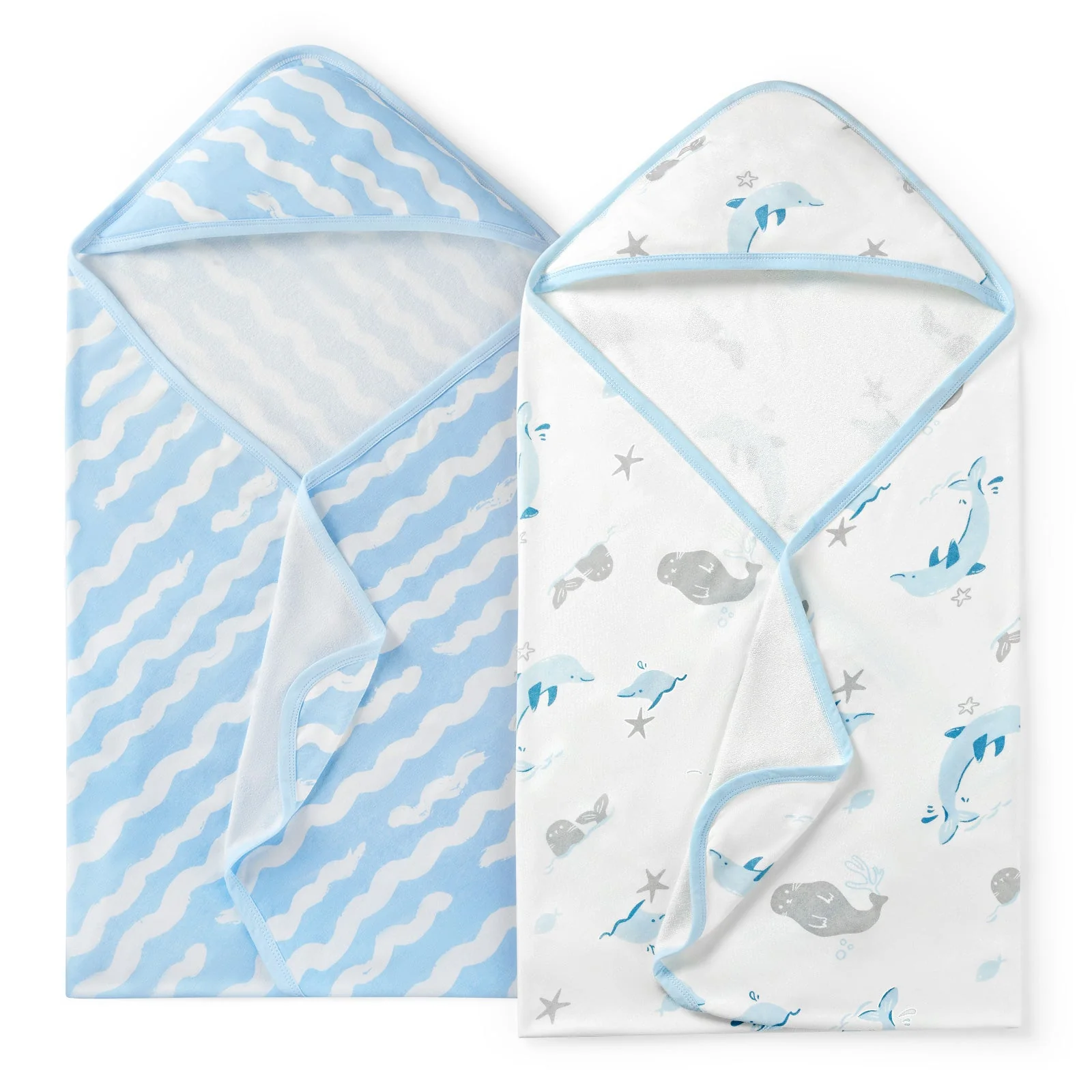 MOMCOZY BABY HOODED TELETEL FÜR NEUBORN DUUBE - 2 Zählung (Packung von 1) - Image 2