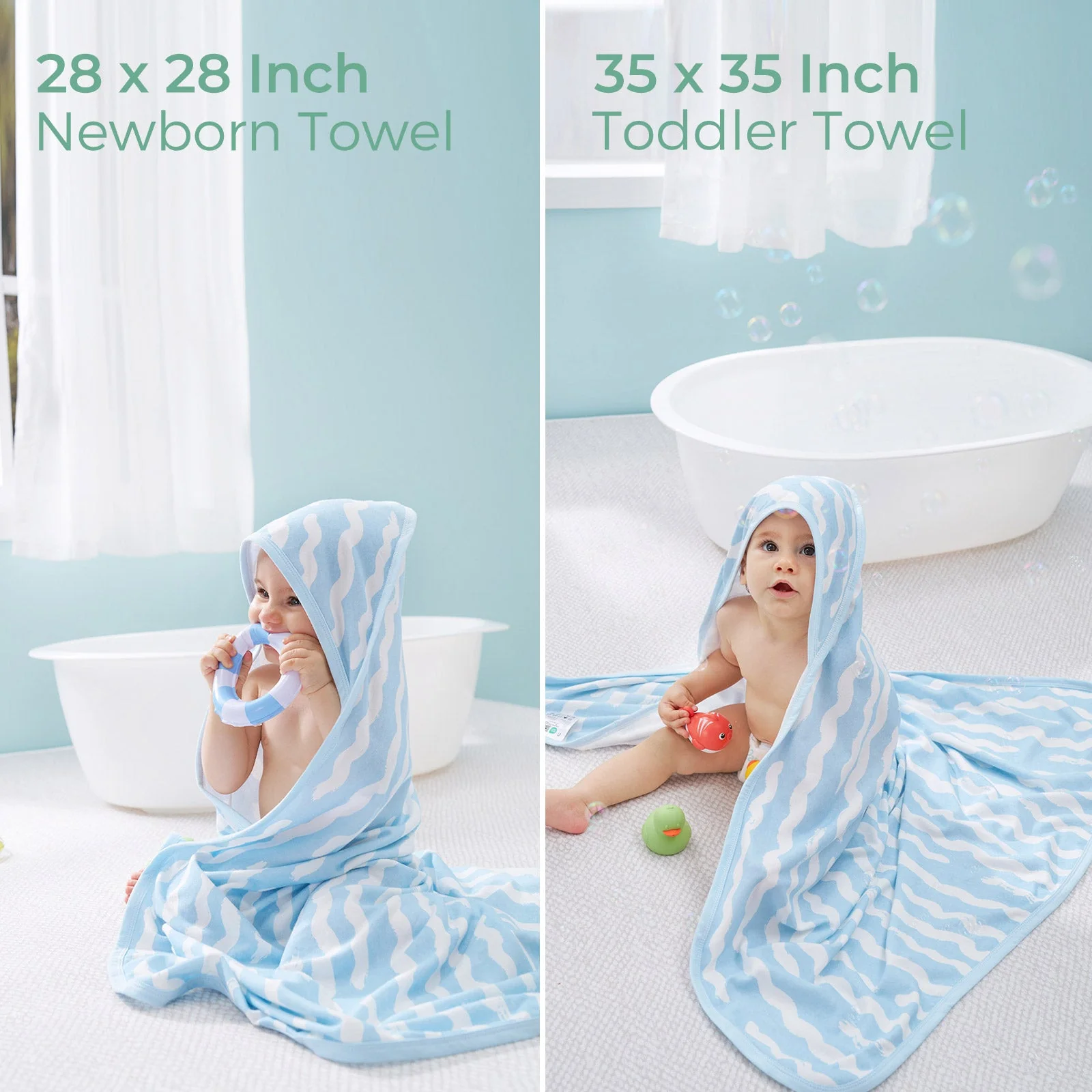 MOMCOZY BABY HOODED TELETEL FÜR NEUBORN DUUBE - 2 Zählung (Packung von 1) - Image 5