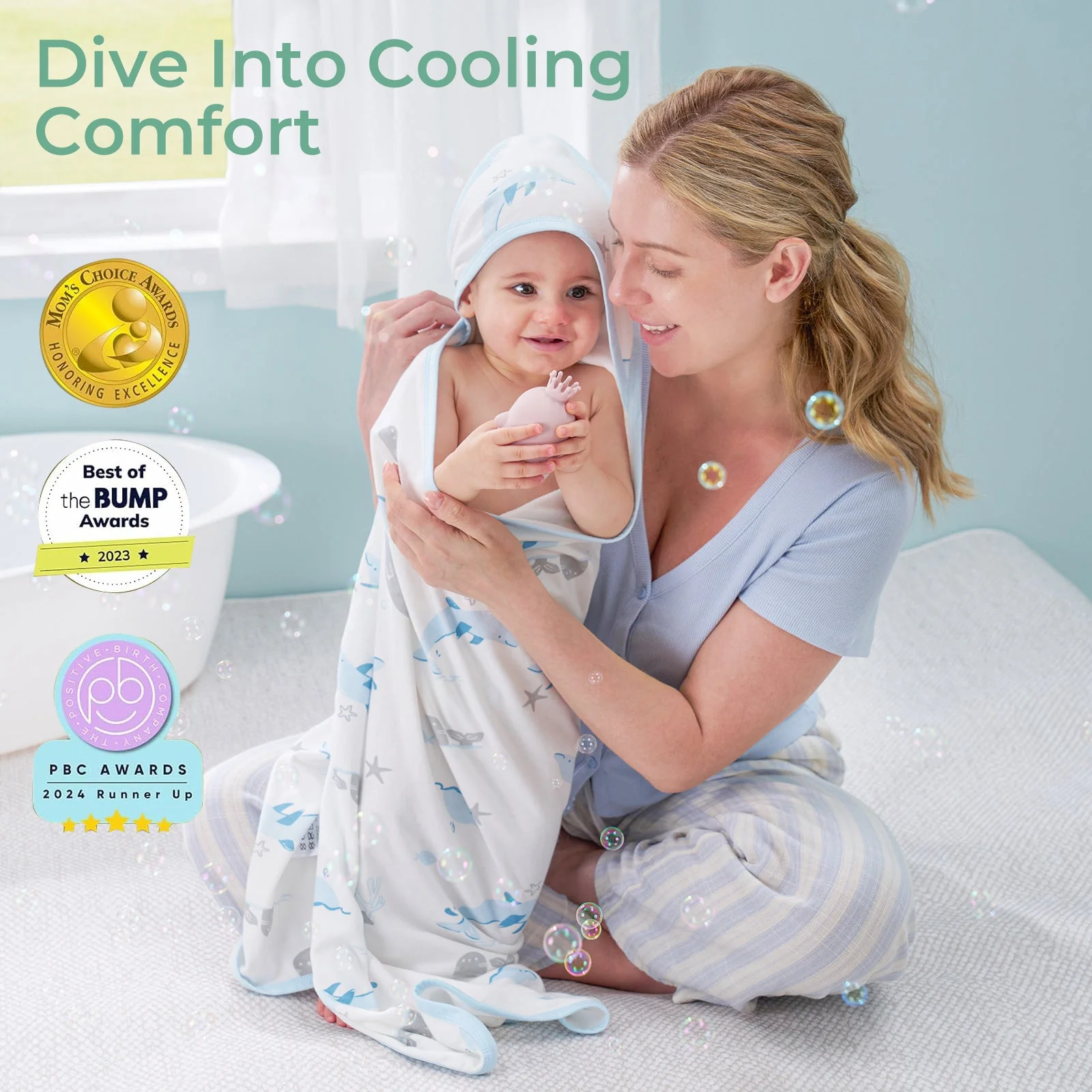 MOMCOZY BABY HOODED TELETEL FÜR NEUBORN DUUBE - 2 Zählung (Packung von 1) - Image 7
