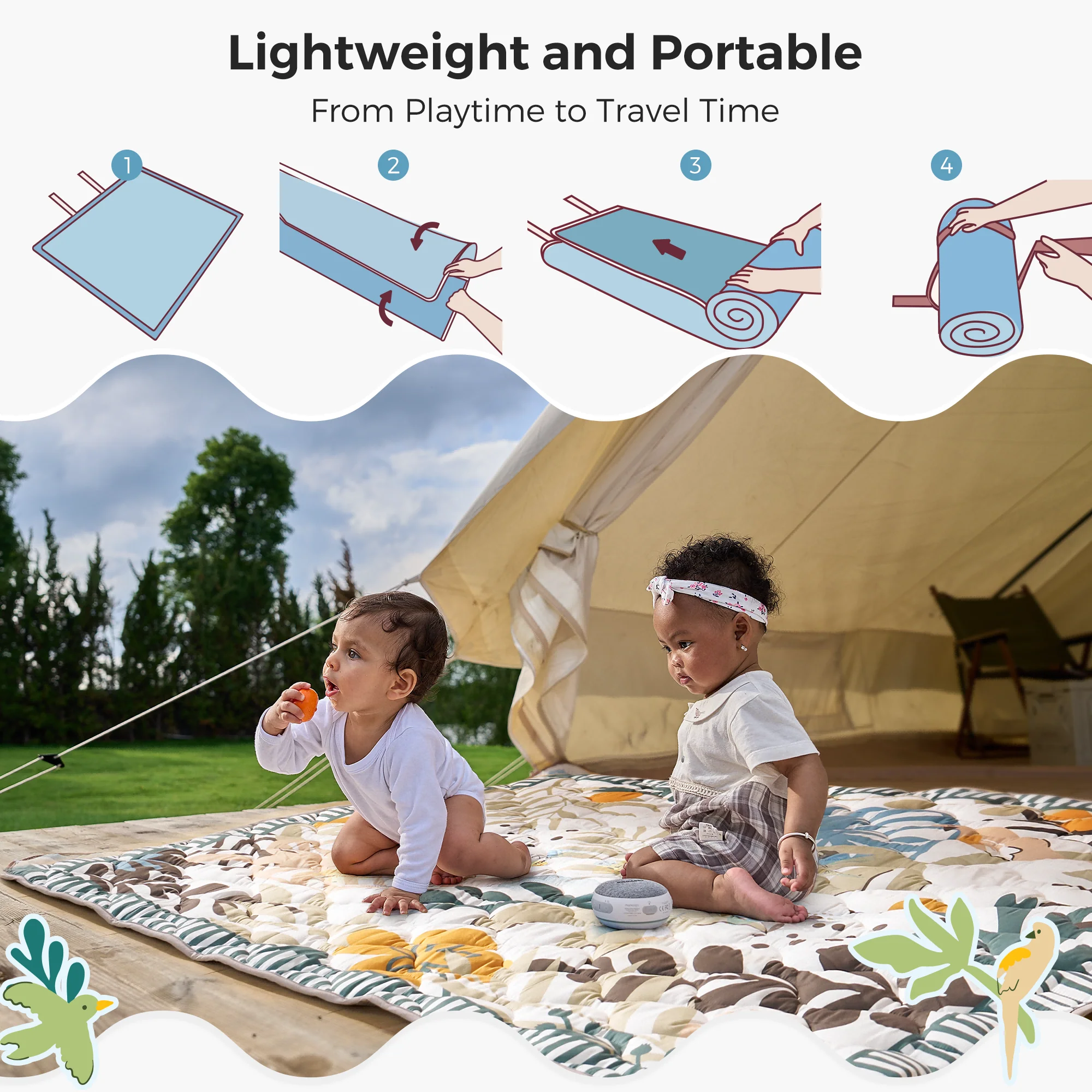 Momcozy Kühlung Komfort Baby Portable Playmat - Image 7