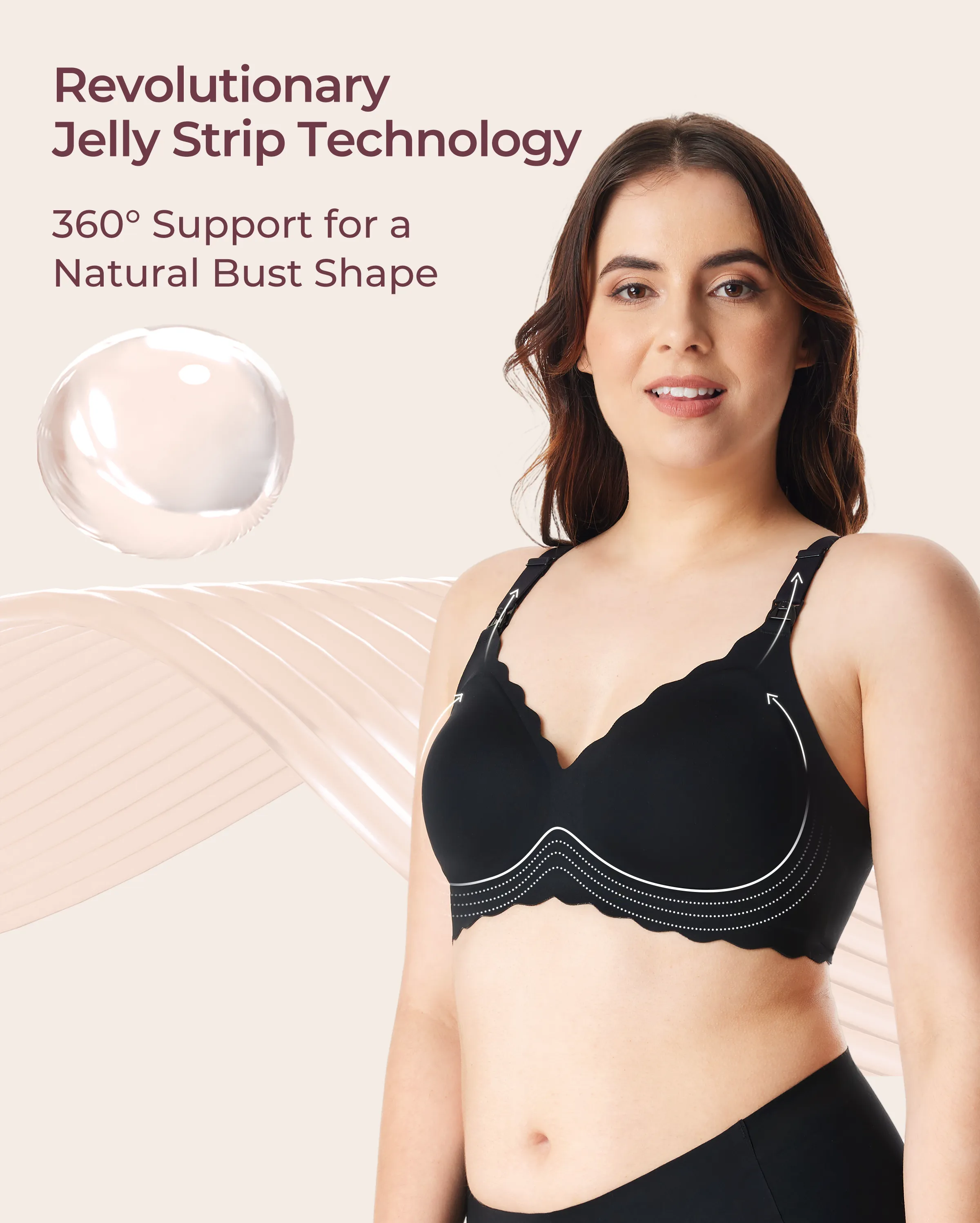 Jelly-Strip - Nahtloser Still-BH YN46 - Image 54