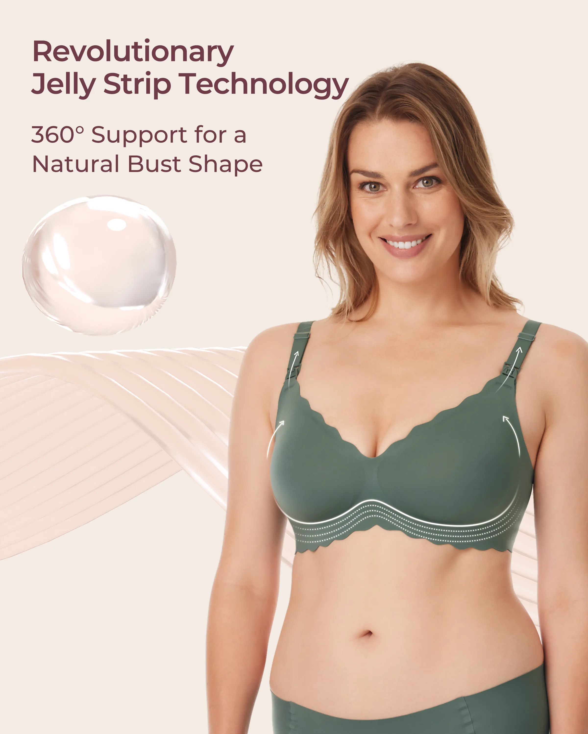 Jelly-Strip - Nahtloser Still-BH YN46 - Image 58