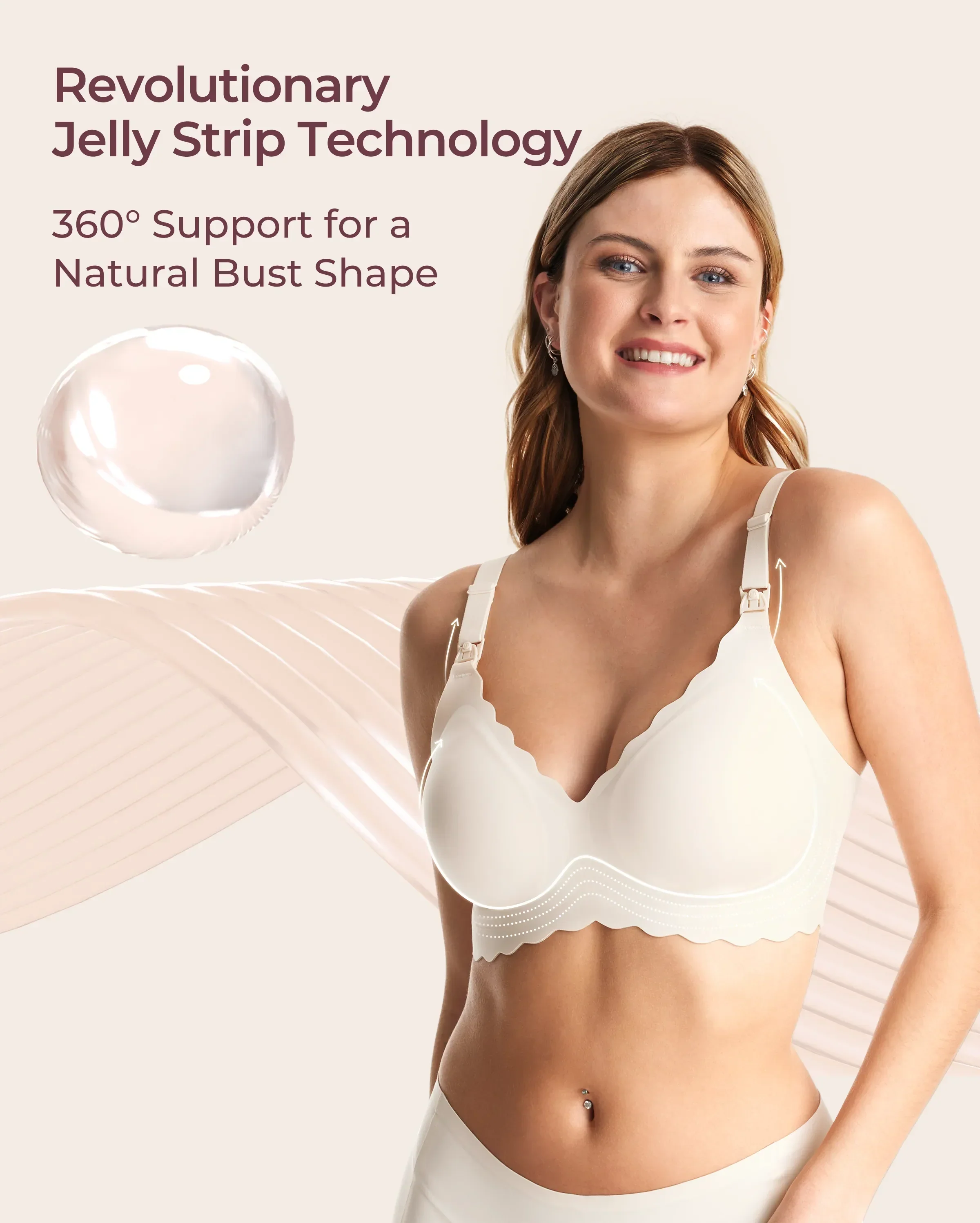 Jelly-Strip - Nahtloser Still-BH YN46 - Image 66