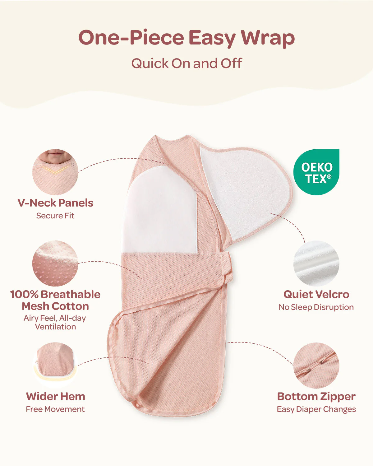 Momcozy atmungsaktives Airflow-Pucktuch für Babys von 0–3 Monaten - Image 12