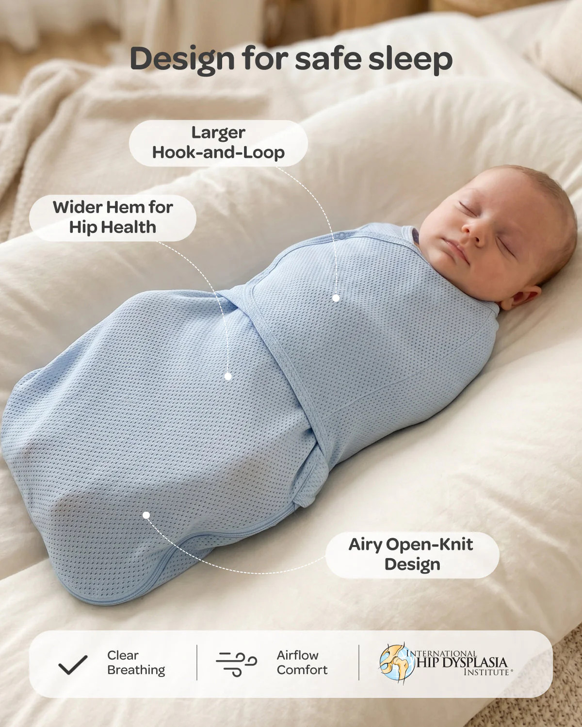 Momcozy atmungsaktives Airflow-Pucktuch für Babys von 0–3 Monaten - Image 6