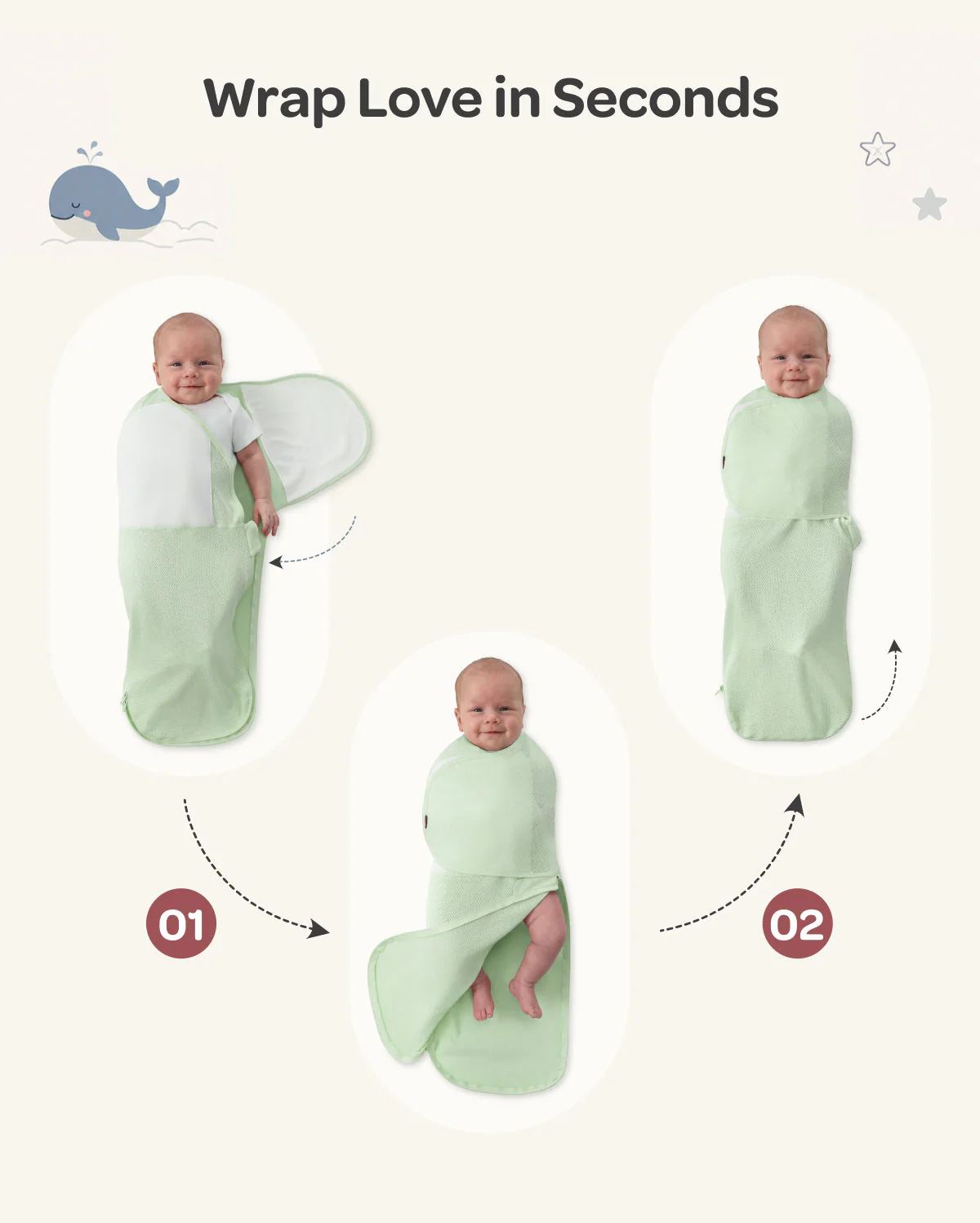 Momcozy atmungsaktives Airflow-Pucktuch für Babys von 0–3 Monaten - Image 8