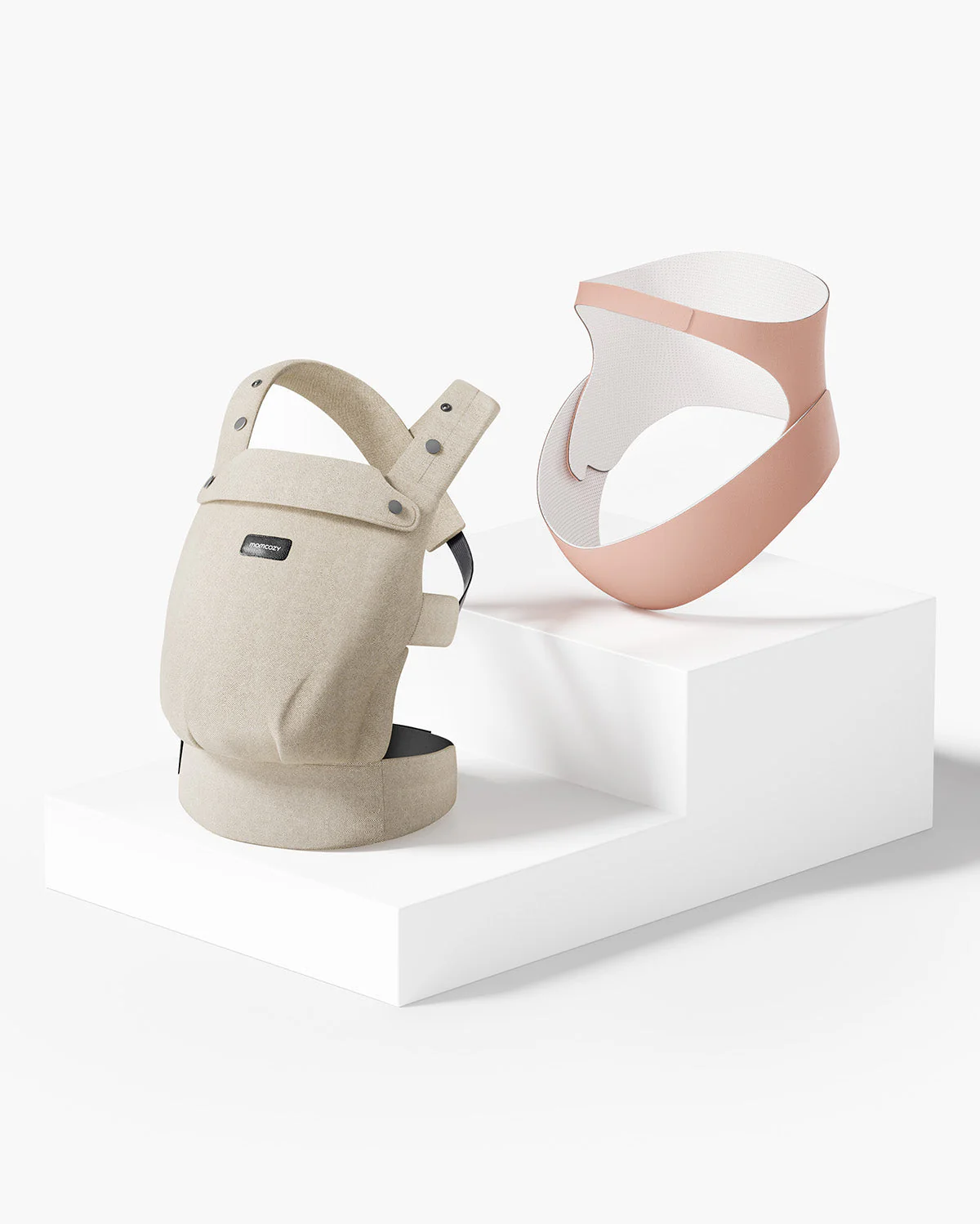 Komfort Bundle: PureHug Babytrage Khaki Color und Ergonest Bauchband