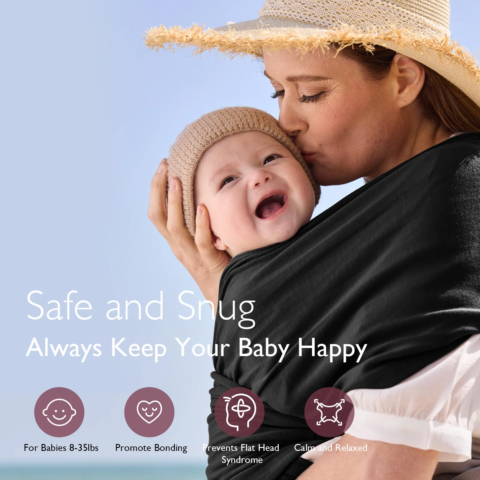 Einfach freihändig zu tragen - Babytragetuch - Image 5