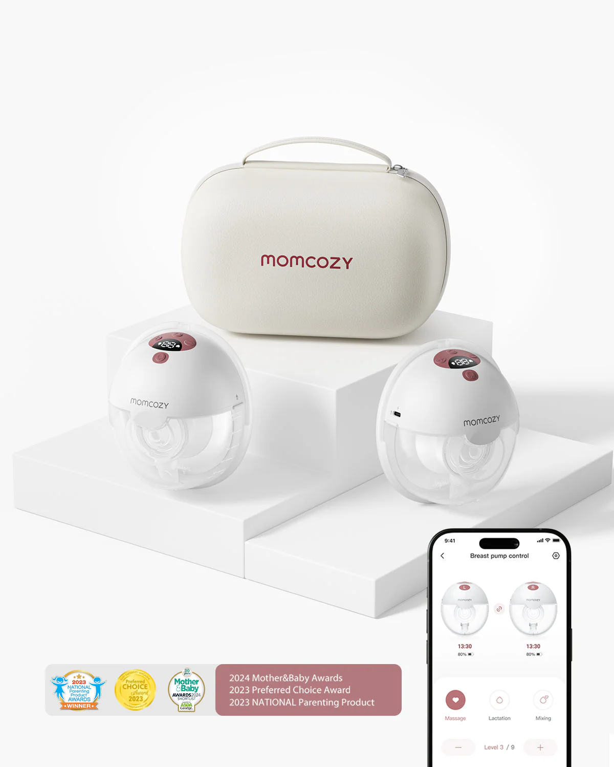 M5 Smart BH Bundle: Zwei M5 Smart kabellose, freihändige Milchpumpe und 4-in-1 Pump-BH (YN12) - Image 12