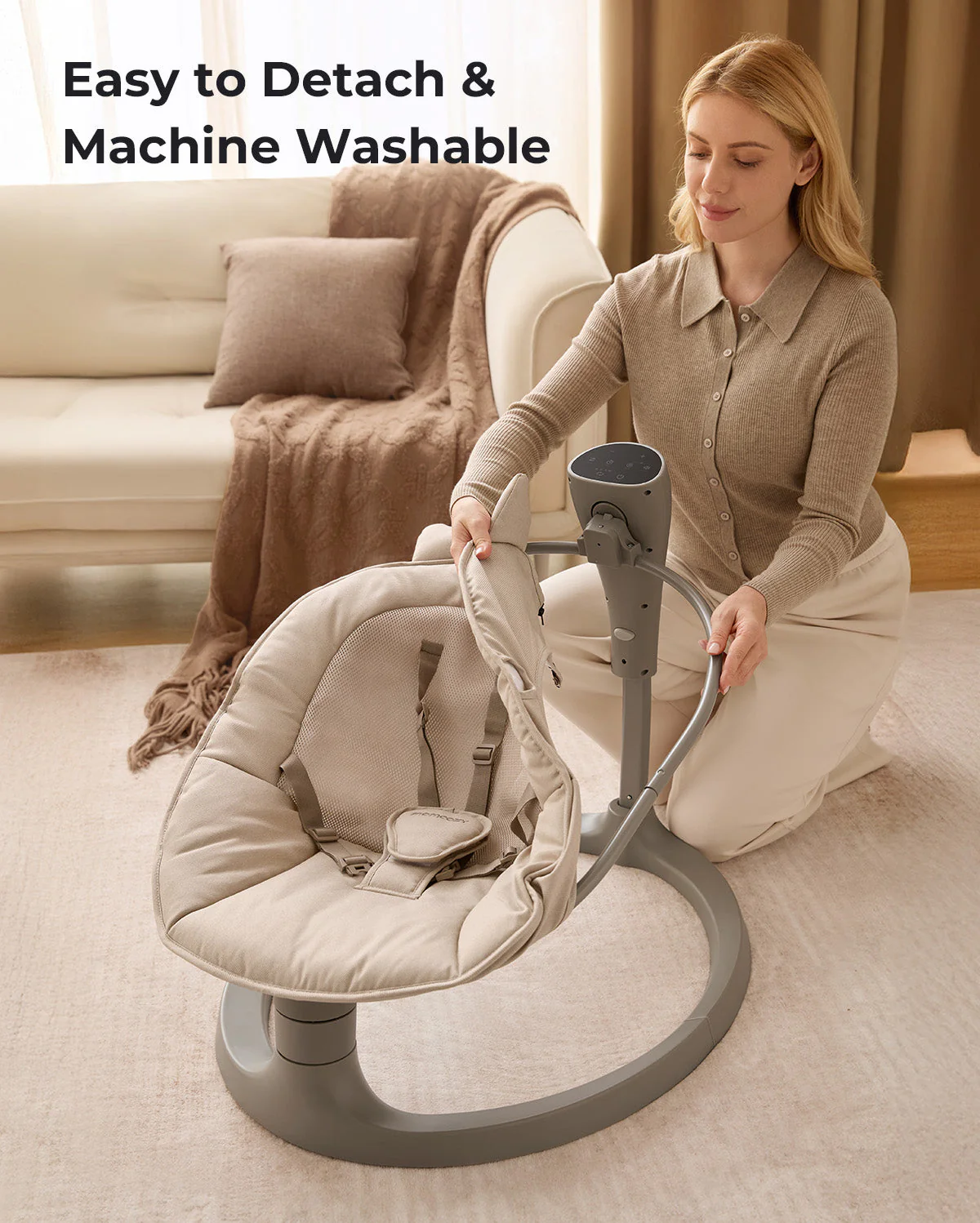 Momcozy 2-in-1 elektrische Babyschaukel - Image 7