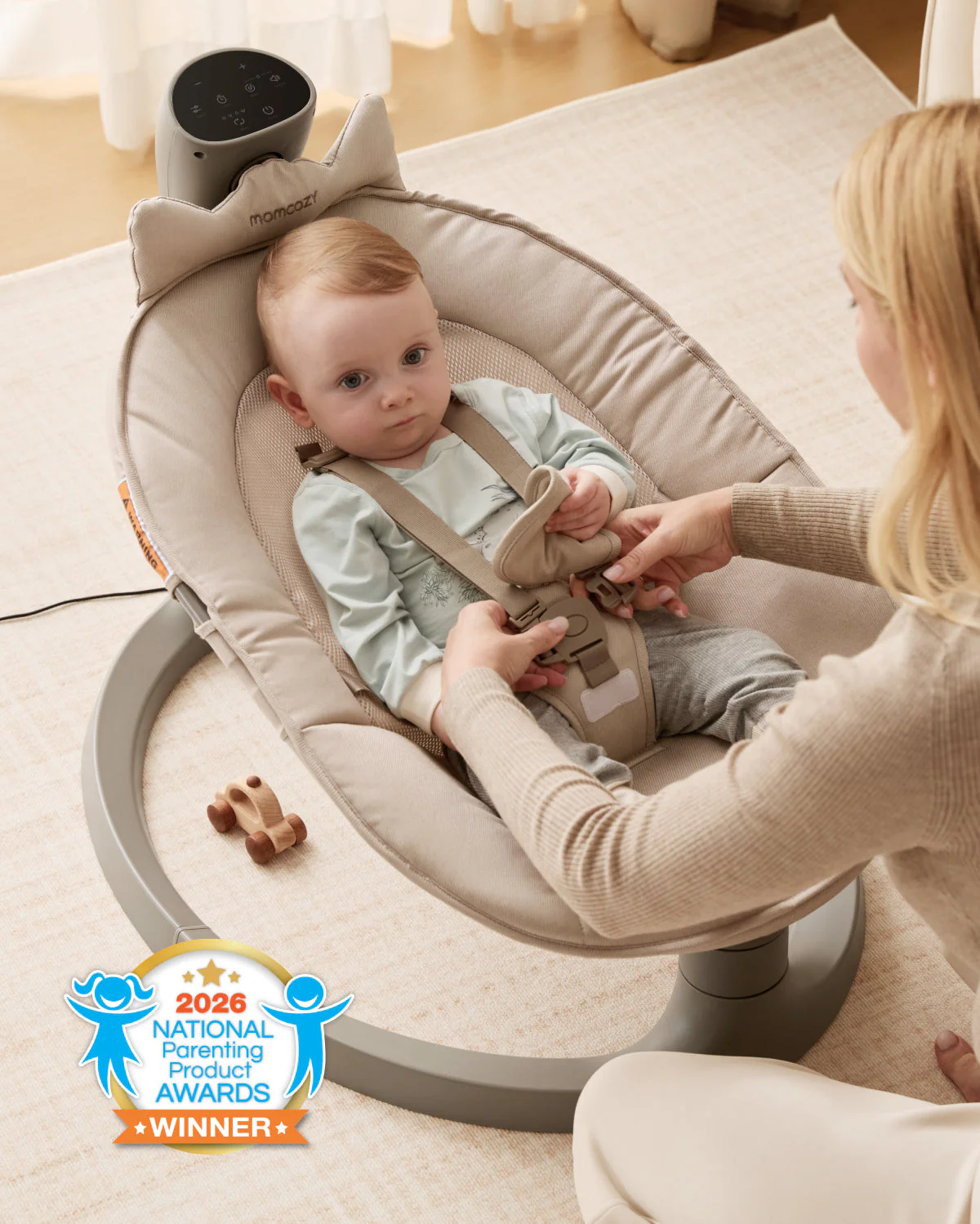 Momcozy 2-in-1 elektrische Babyschaukel - Image 8