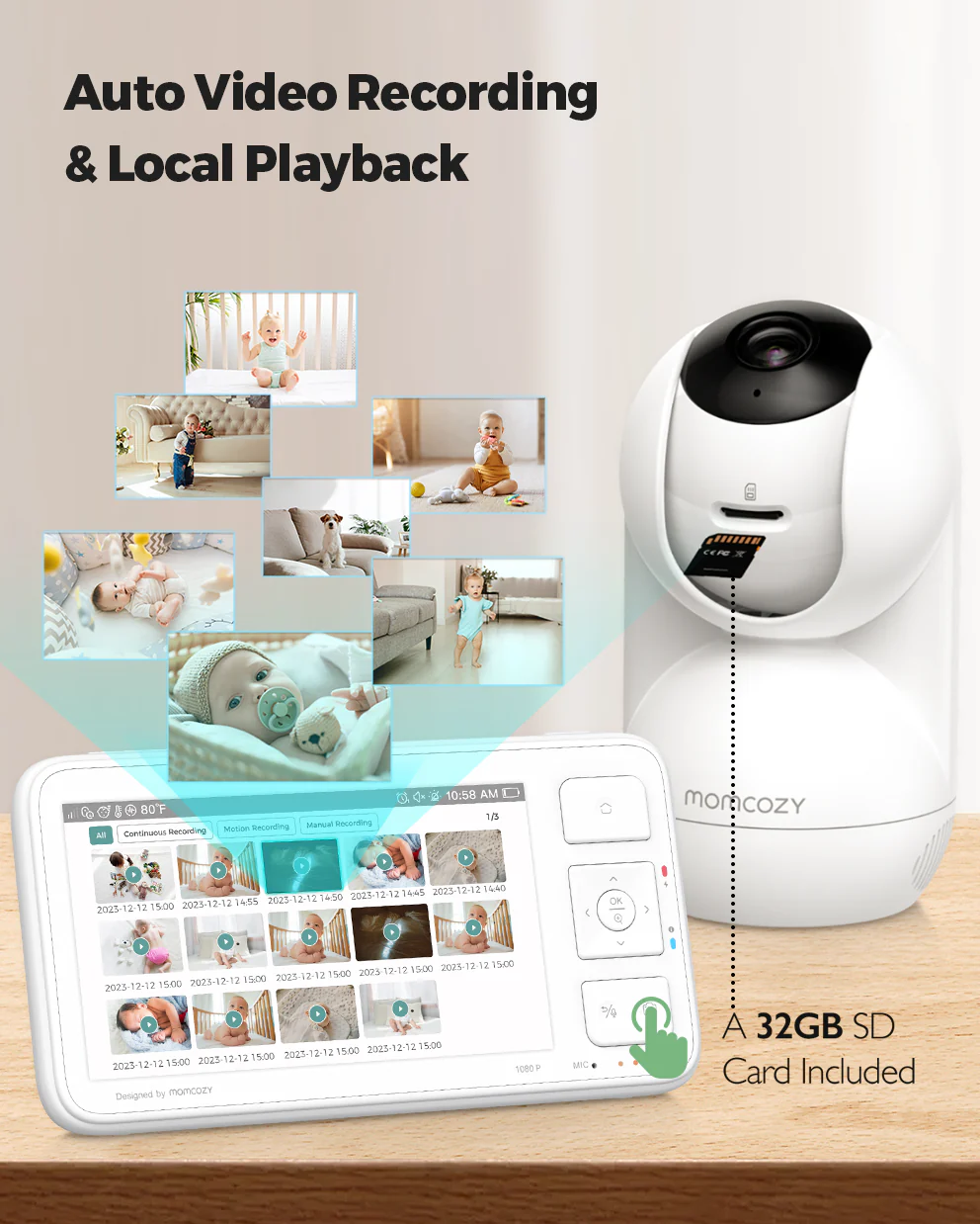 Momcozy 5,5-Zoll Voll HD Video Babyphone - BM03 - Image 3
