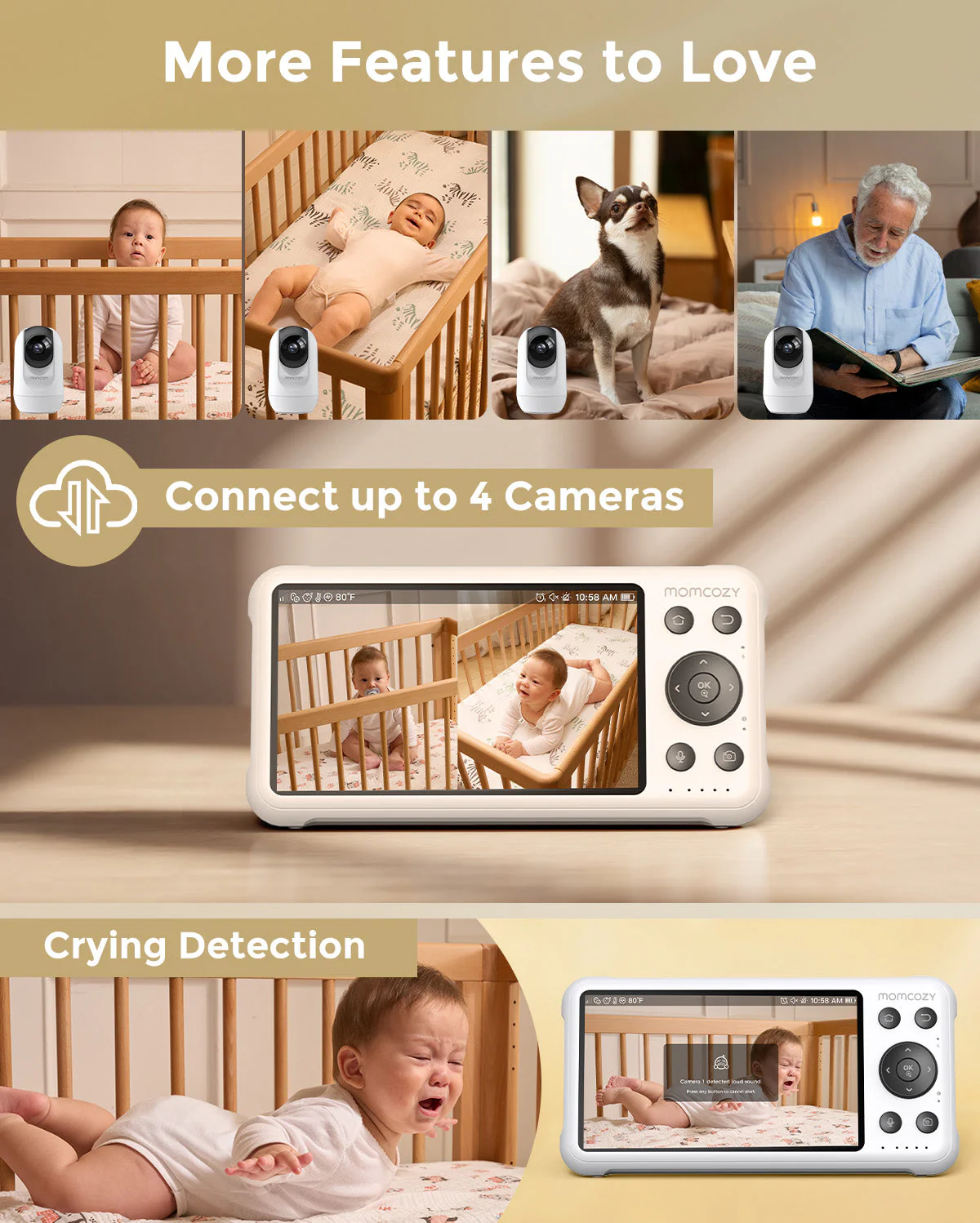 Baby Care Bundle: Intelligente Baby Sound Maschine und Dual-Mode Babyphone BM04 - Image 5