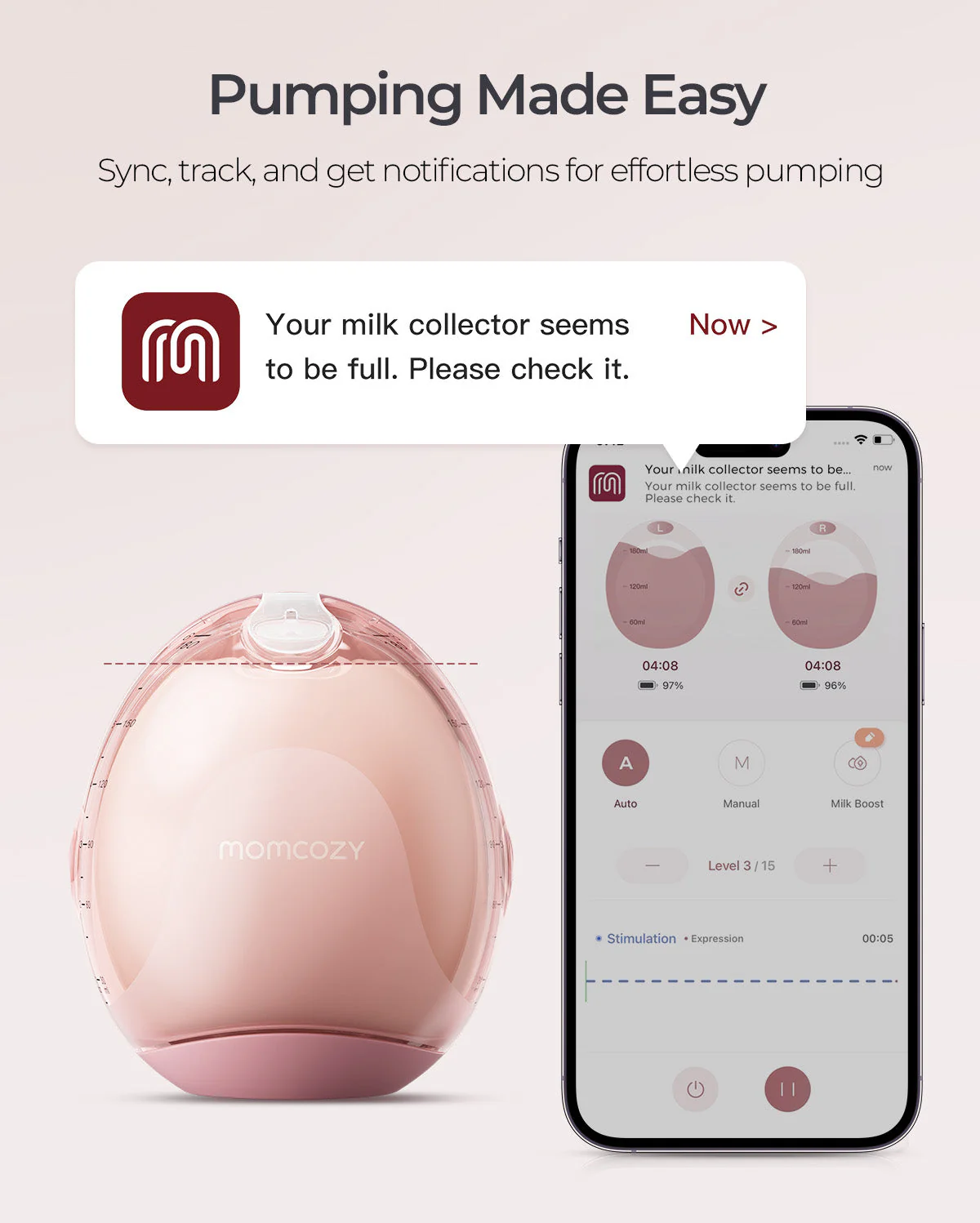 Momcozy Air 1 Ultraflache Milchpumpe - Image 19