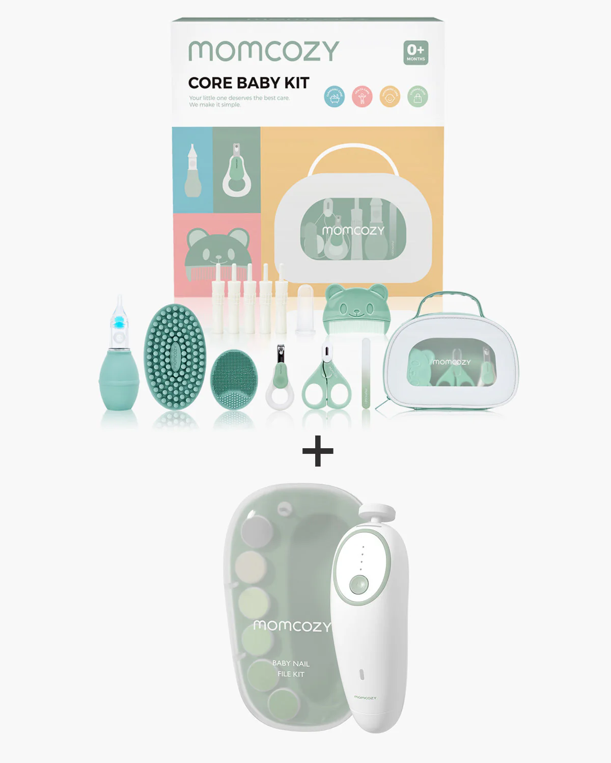 Momcozy All-in-One Basis-Babyset & Elektrische Babynagelfeile