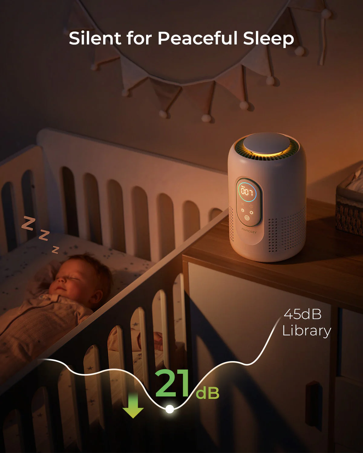 Momcozy CozyBreath Baby-Luftreiniger - Image 7
