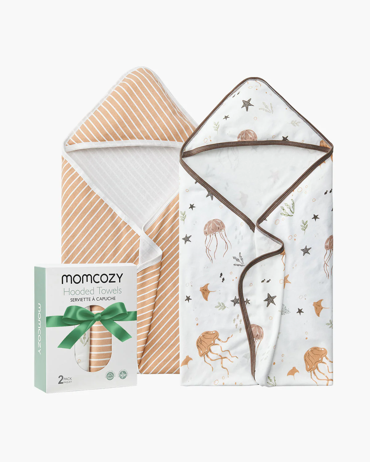 MOMCOZY BABY HOODED TELETEL FÜR NEUBORN DUUBE - 2 Zählung (Packung von 1) - Image 4