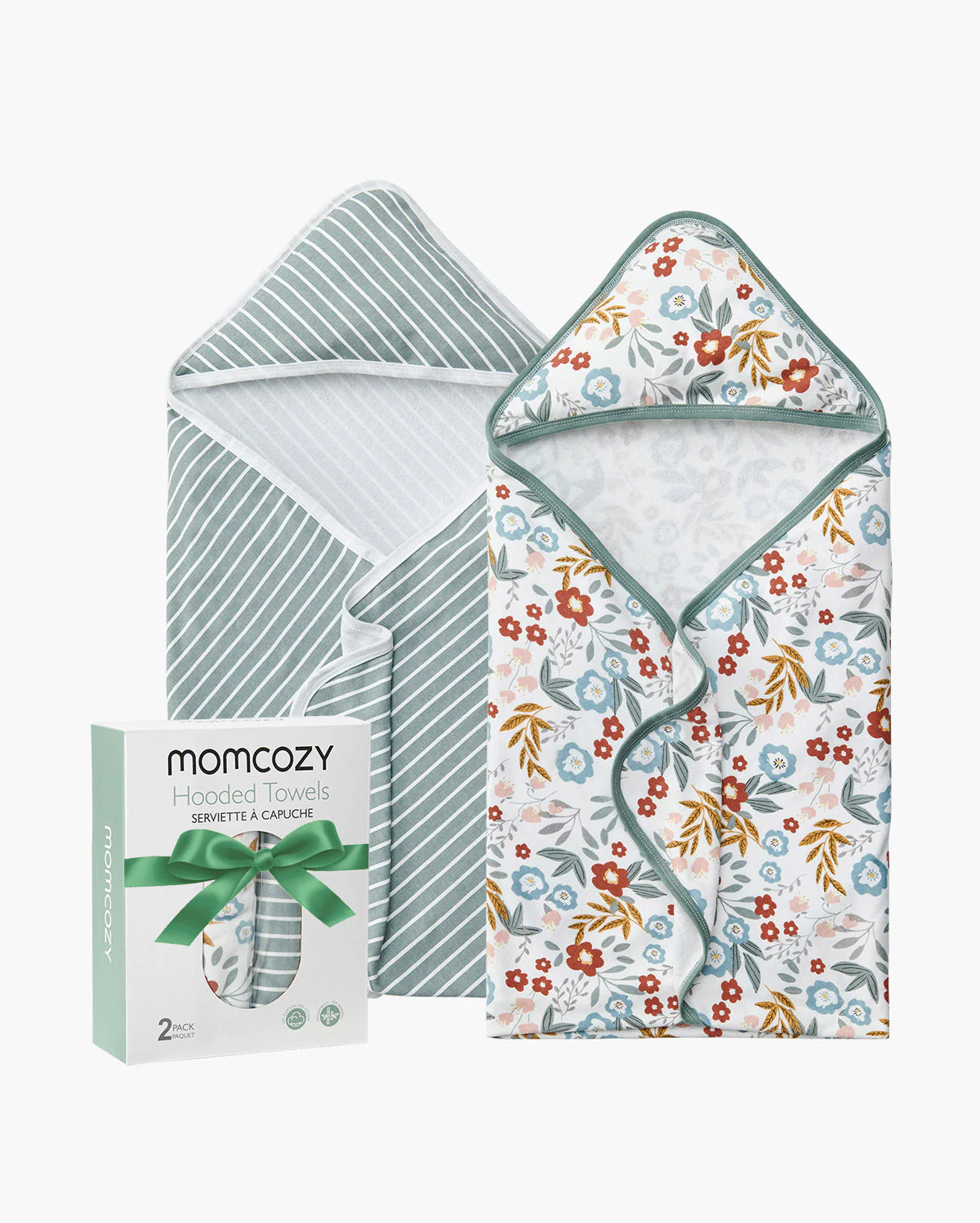 MOMCOZY BABY HOODED TELETEL FÜR NEUBORN DUUBE - 2 Zählung (Packung von 1) - Image 5
