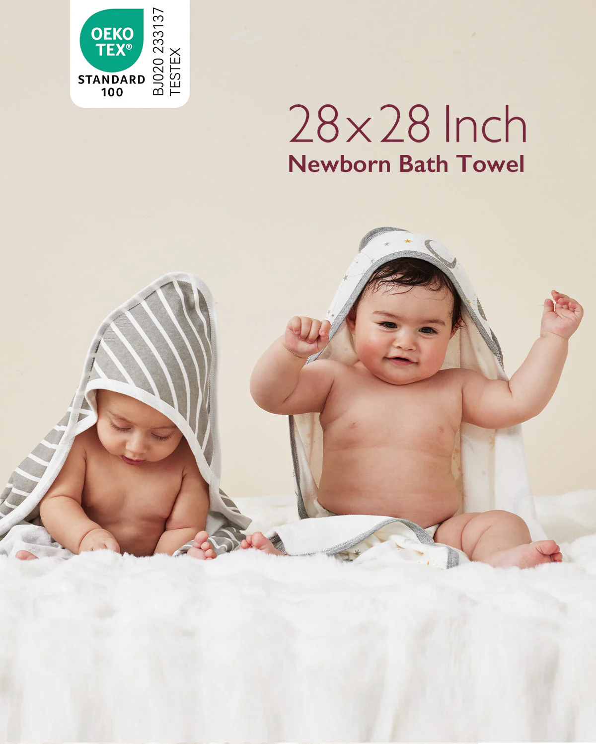 Momcozy Baby Kapuzenhandtuch - Sternenhimmel, 2er-Pack - Image 6