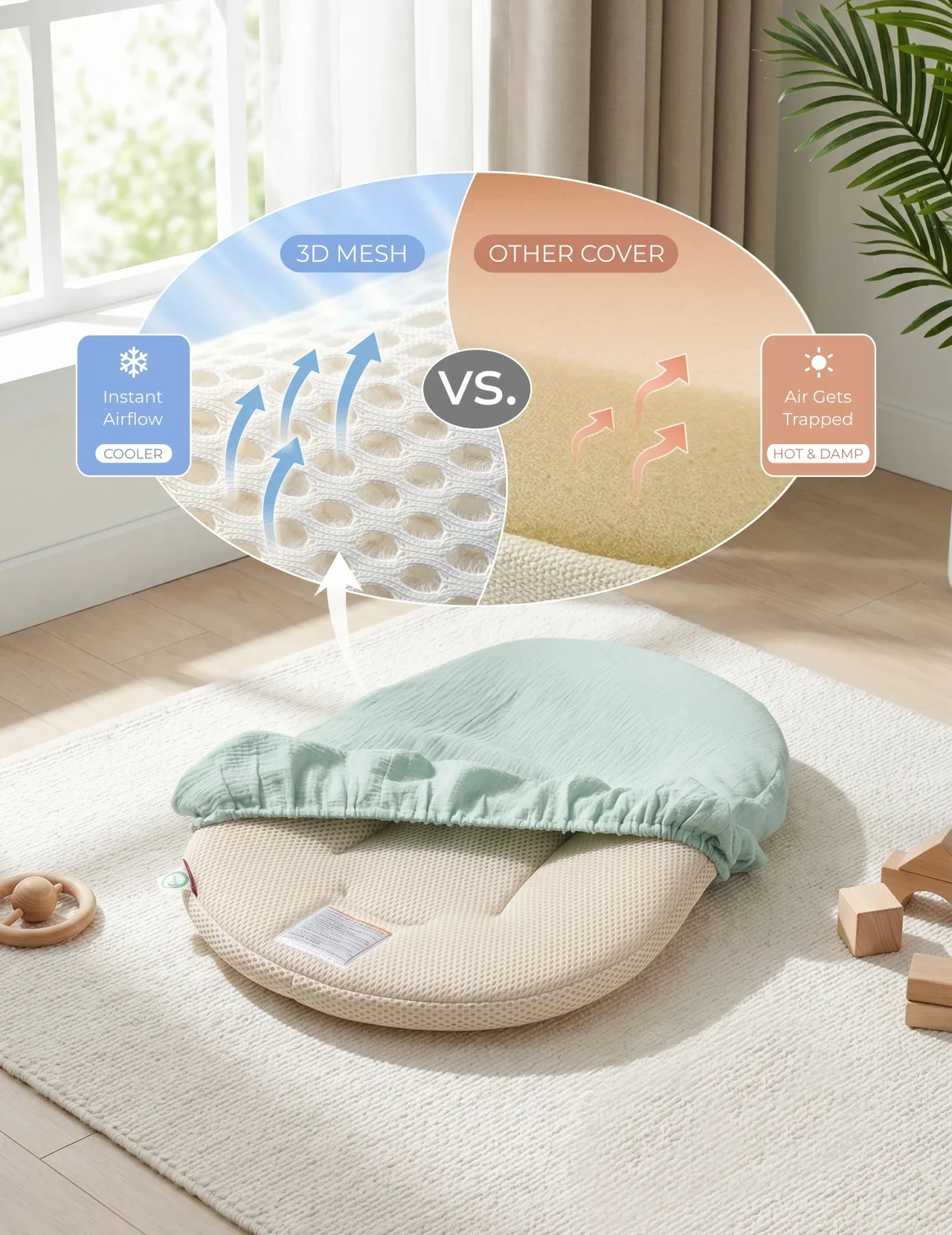 Momcozy Baby Loungers for 0-6M - Image 11