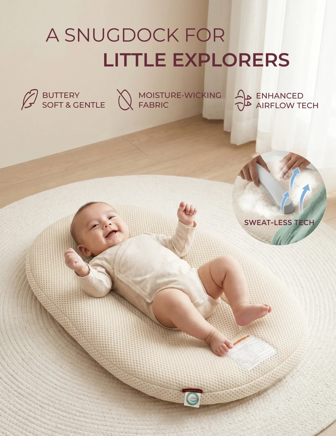 Momcozy Baby Loungers for 0-6M - Image 19