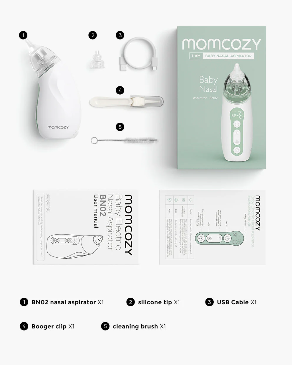 Momcozy Baby Nasensauger - Lange Batterielebensdauer - Image 8