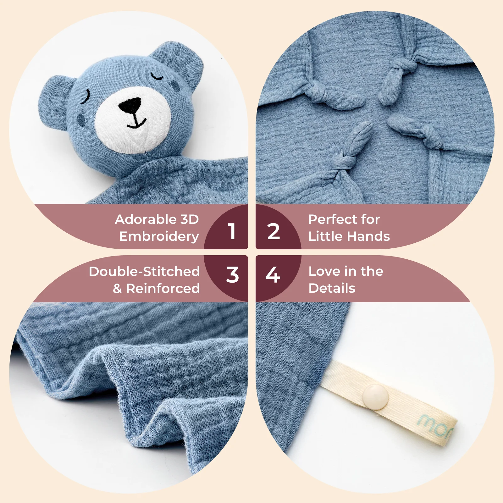 MOMCOZY CORALE VLEECE HOODED BADE TEIL - Image 12