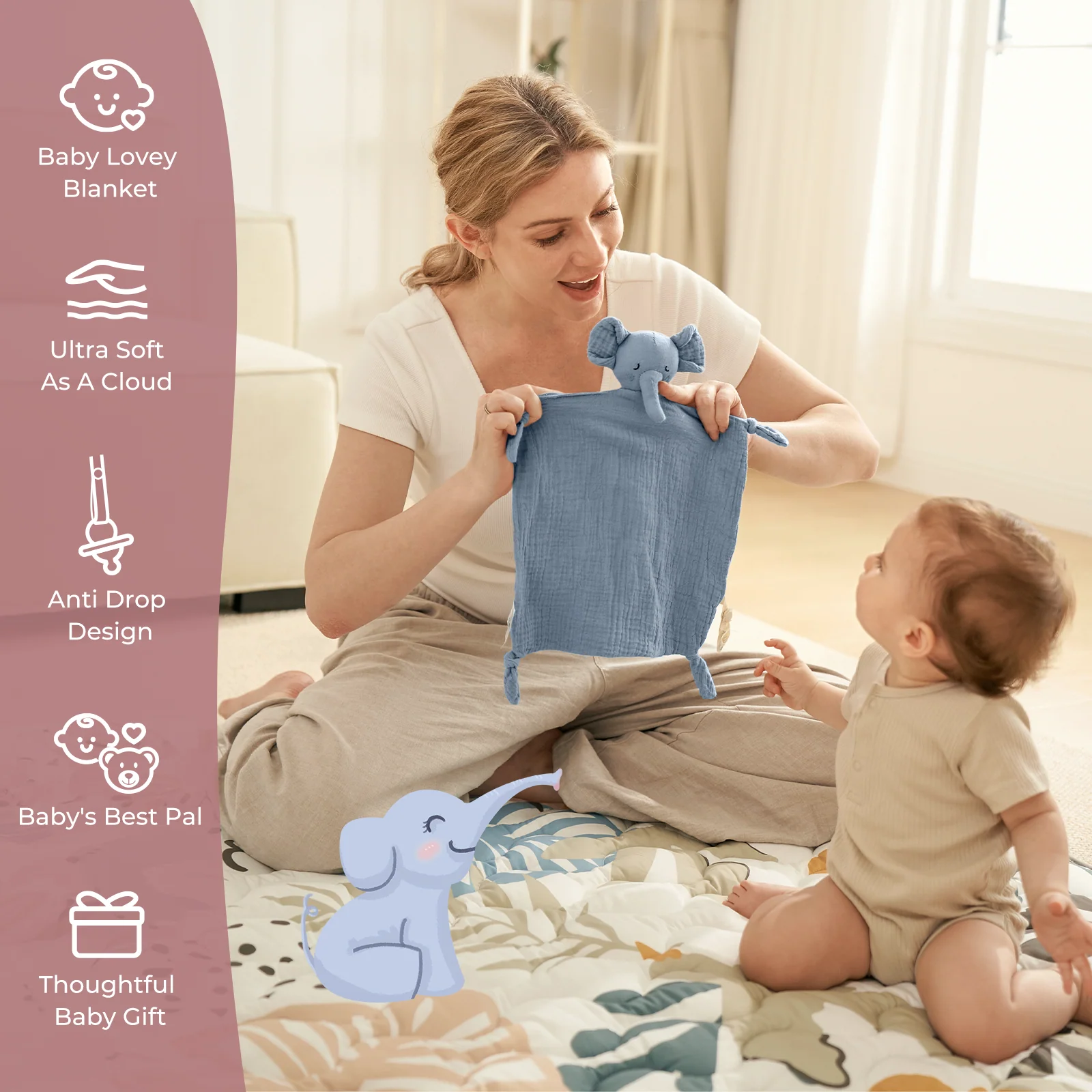 MOMCOZY CORALE VLEECE HOODED BADE TEIL - Image 9