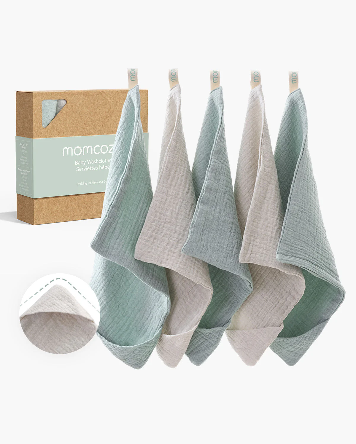 MOMCOZY CORALE VLEECE HOODED BADE TEIL - Image 10