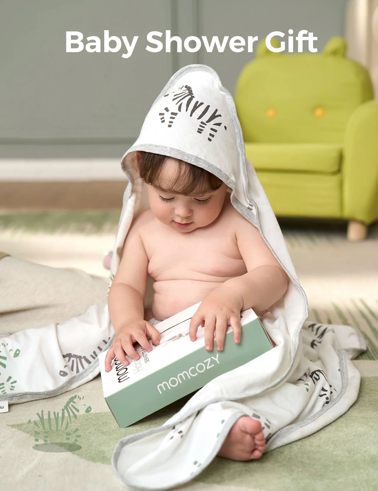 MOMCOZY BABY HOODED TELETEL FÜR NEUBORN DUUBE - 2 Zählung (Packung von 1) - Image 3