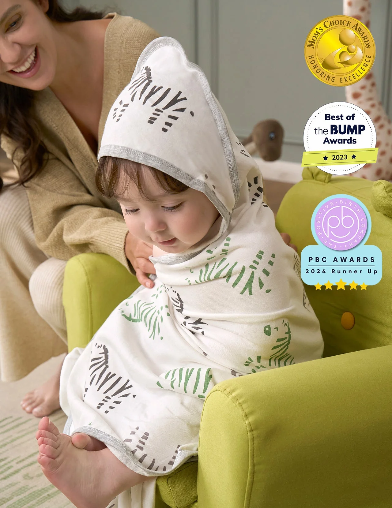 MOMCOZY BABY HOODED TELETEL FÜR NEUBORN DUUBE - 2 Zählung (Packung von 1) - Image 8