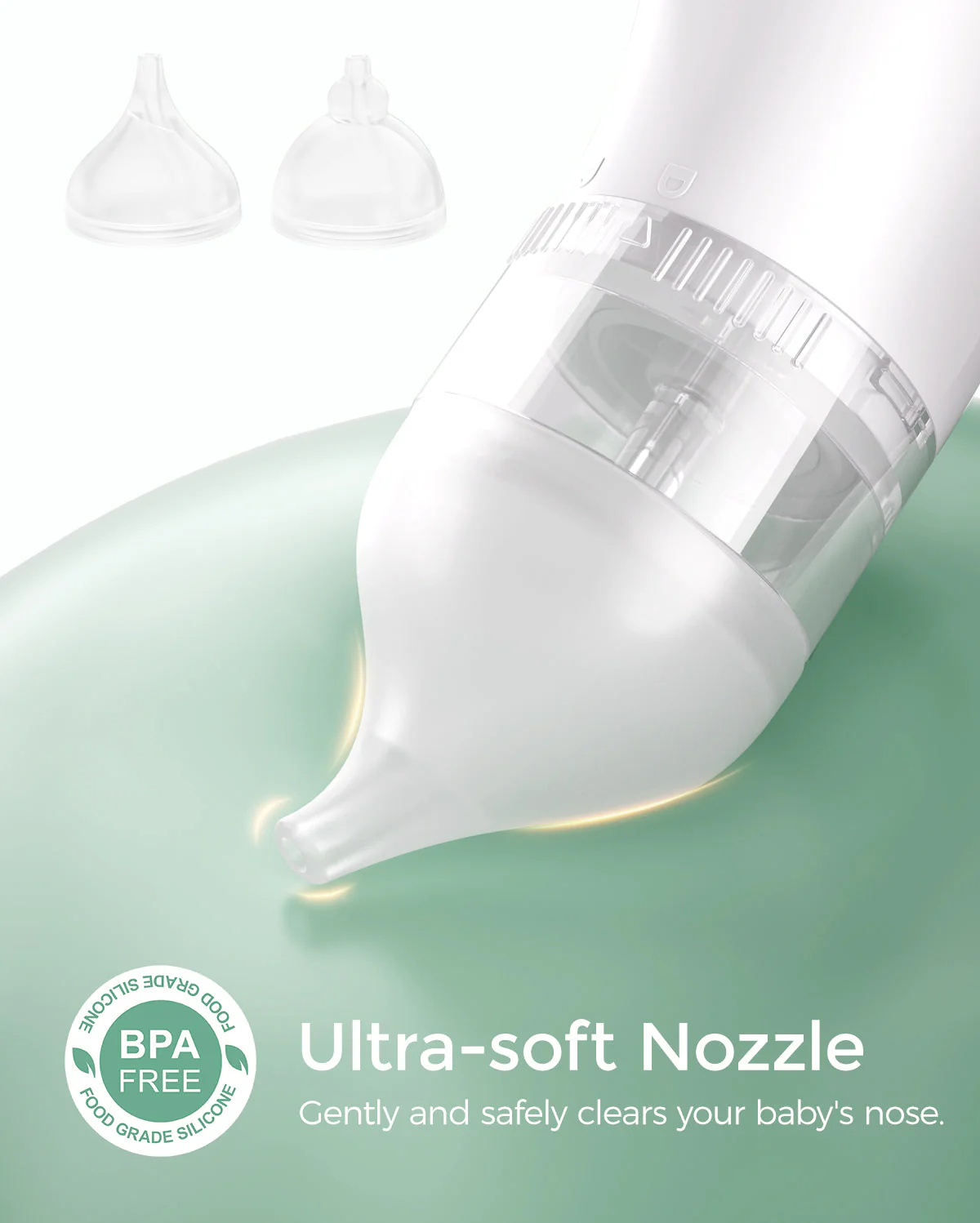 Momcozy BreezyClear™ 2-in-1 Elektrischer Nasensauger Ersatzköpfe - Image 2