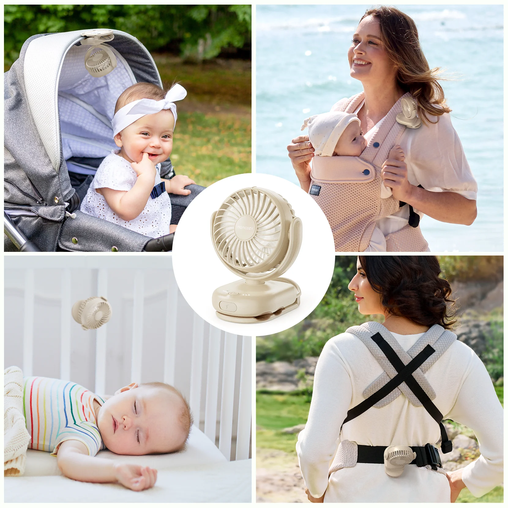 Momcozy Clip-On 4-Gang Kinderwagen-Ventilator - Image 10