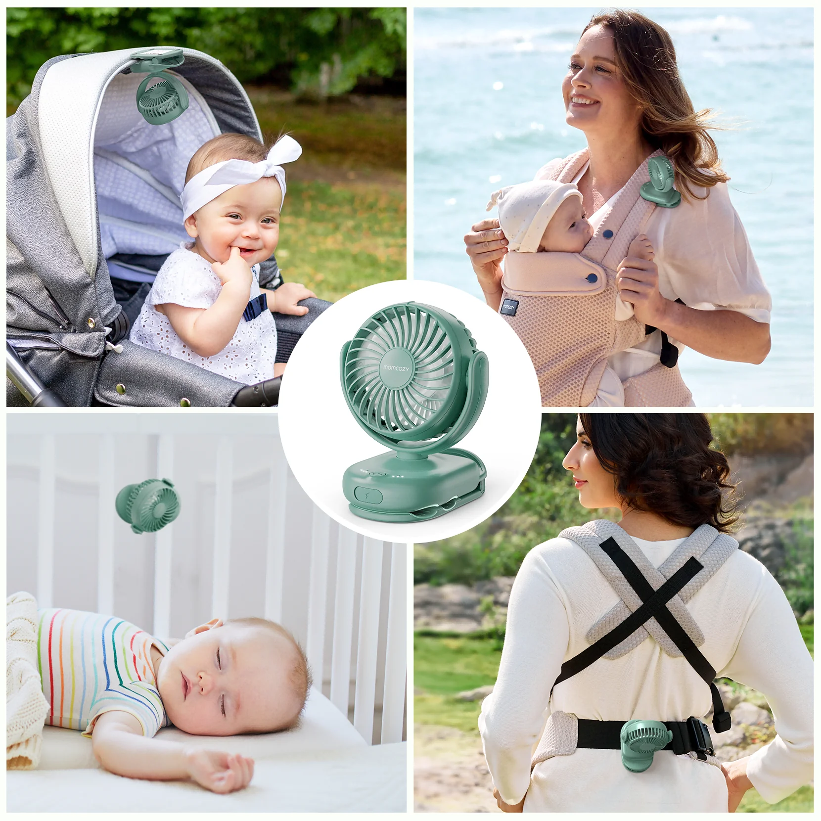 Momcozy Clip-On 4-Gang Kinderwagen-Ventilator - Image 31
