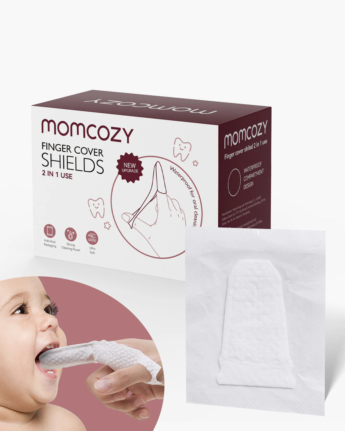 Momcozy Mundpflege-Serie: Fingerreinigungstücher (30ct)