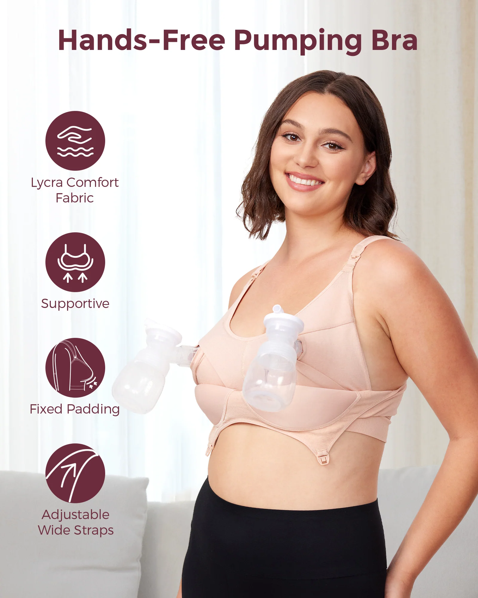 Momcozy Freihändiger Pump-BH All-in-One mit fester Polsterung - Image 4