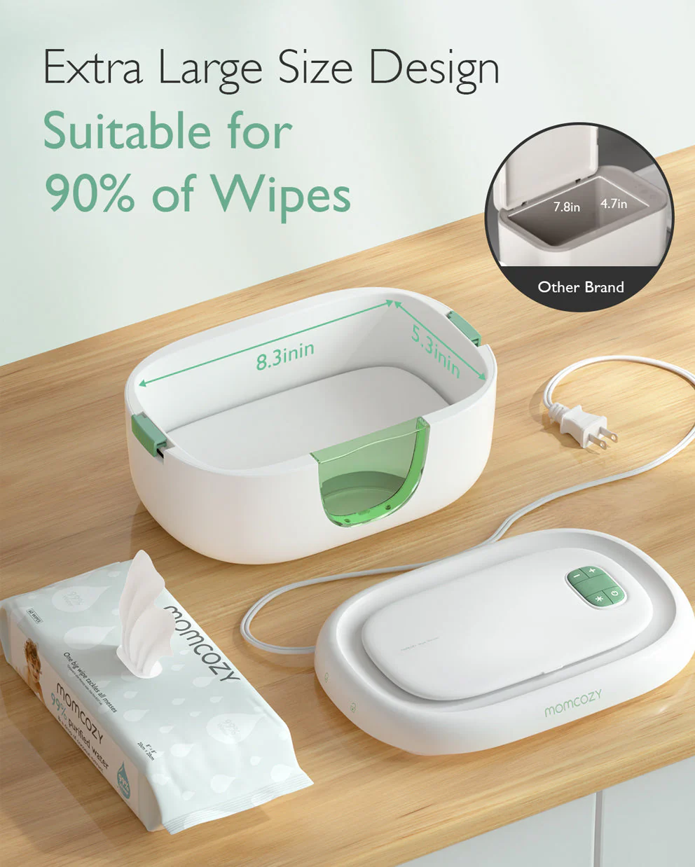 Momcozy Baby-Feuchttücherwärmer mit großer Kapazität - Image 6