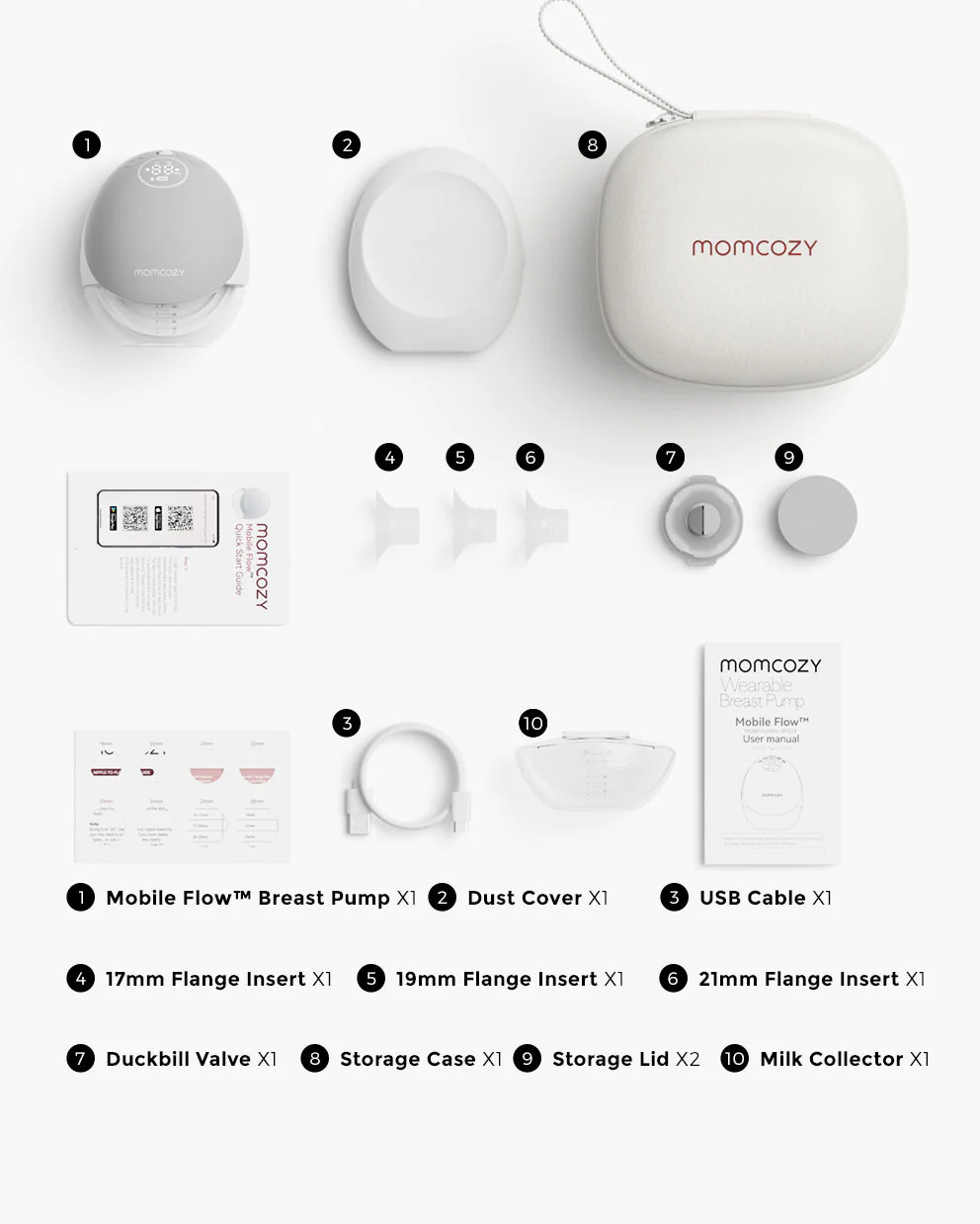Momcozy Mobile Flow™ Freihändige Milchpumpe | M9 - Image 14