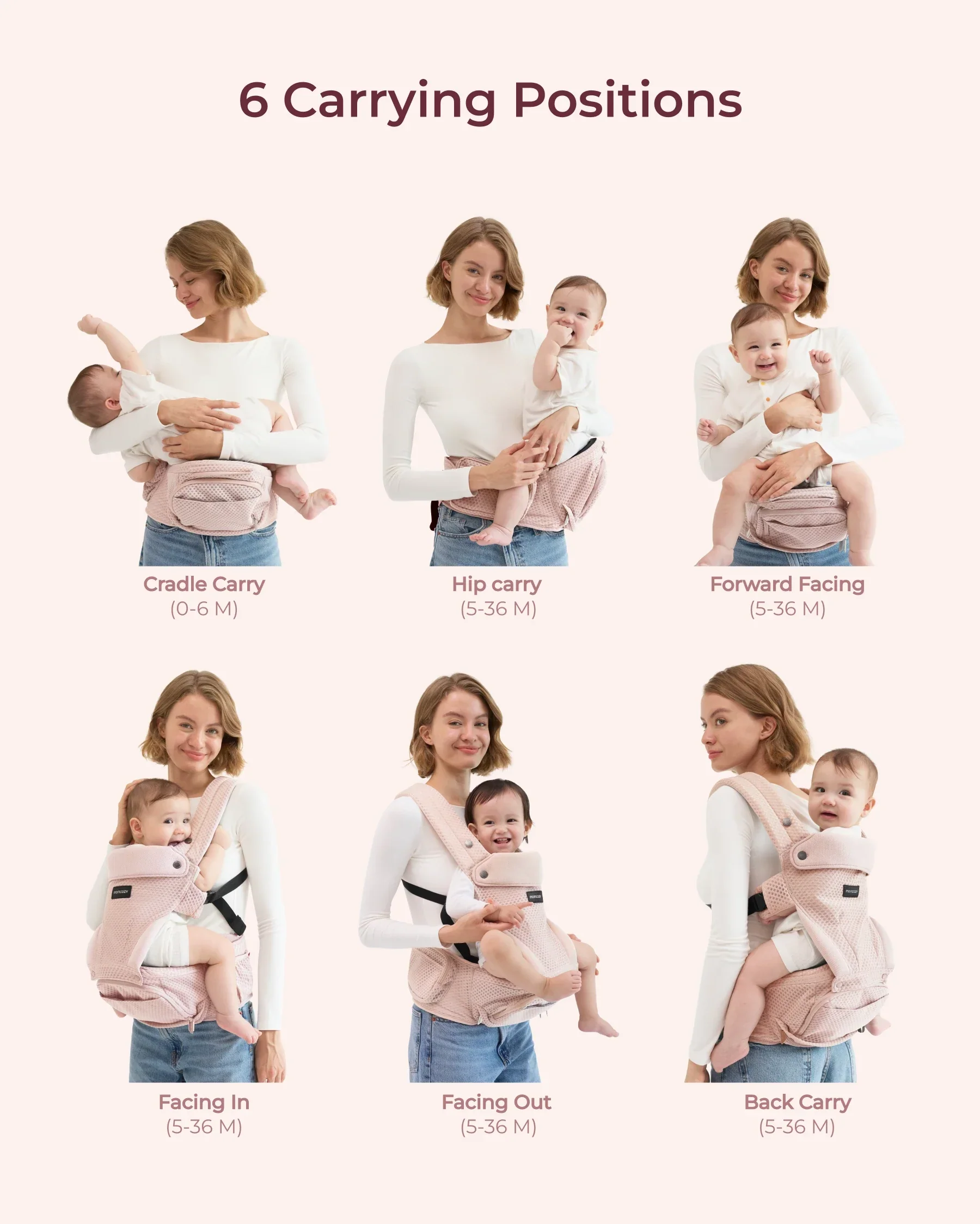 Momcozy Move2Fit Hüftsitztrage - Image 16