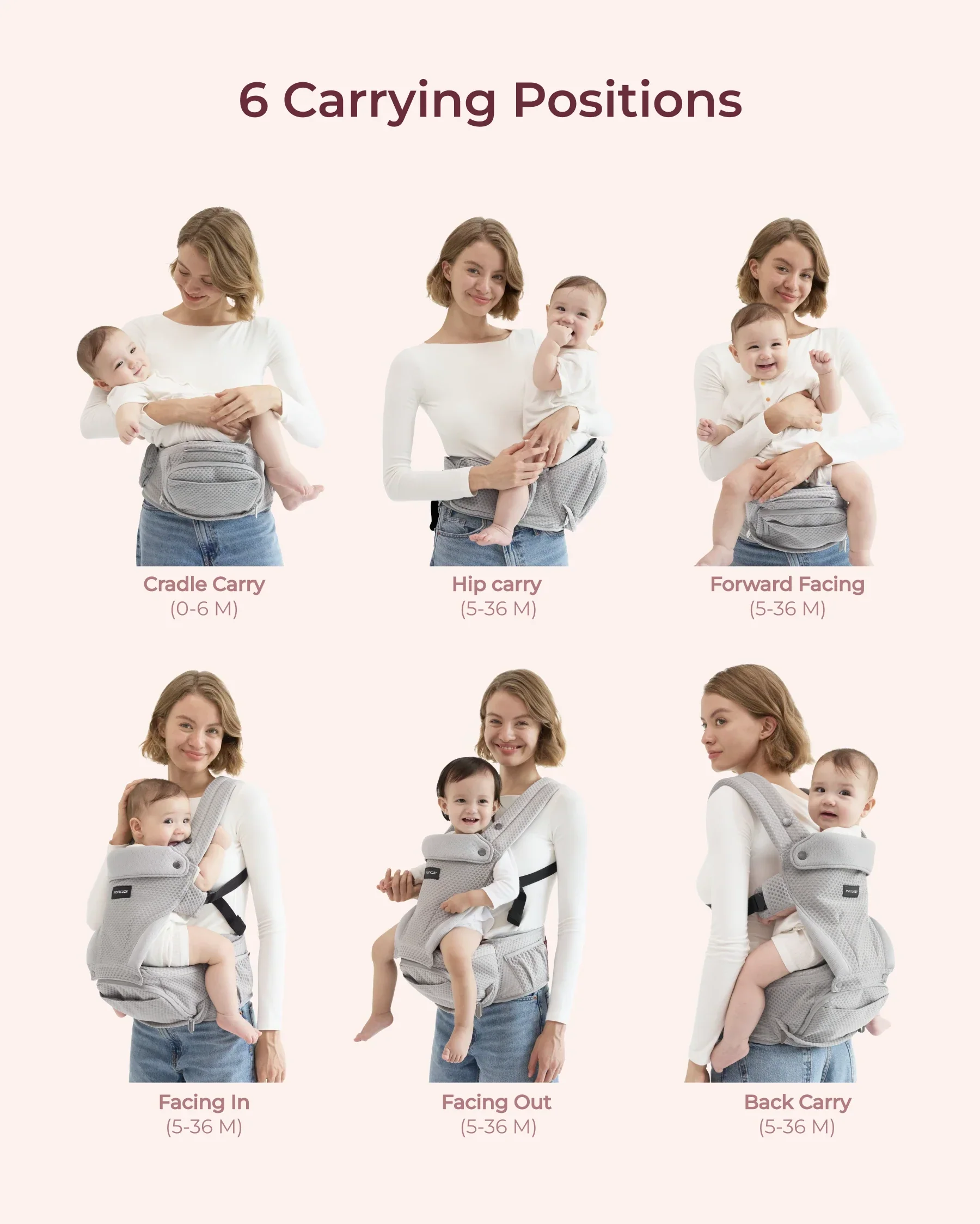 Momcozy Move2Fit Hüftsitztrage - Image 24