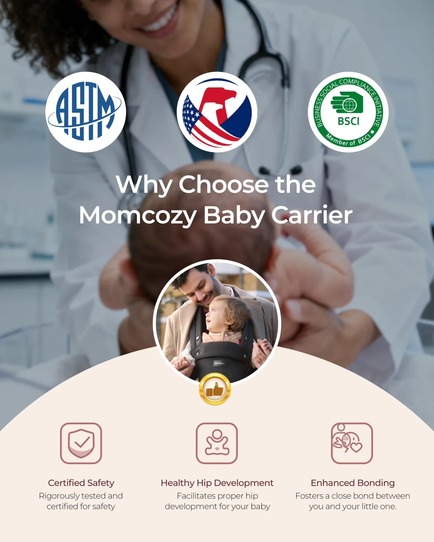 Momcozy Move2Fit Hüftsitztrage - Image 9