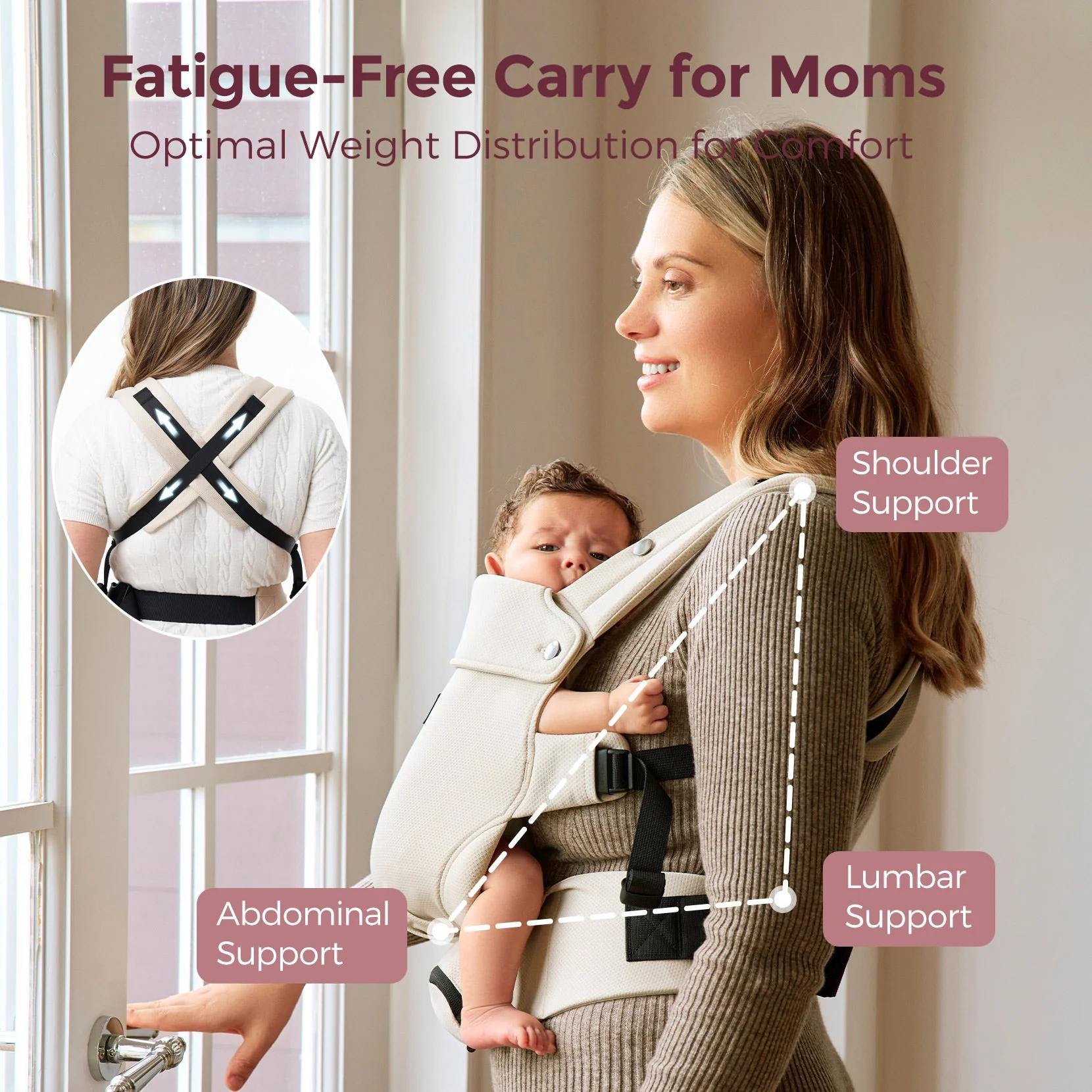 Momcozy WeeSnug Babytrage für Neugeborene - Image 4