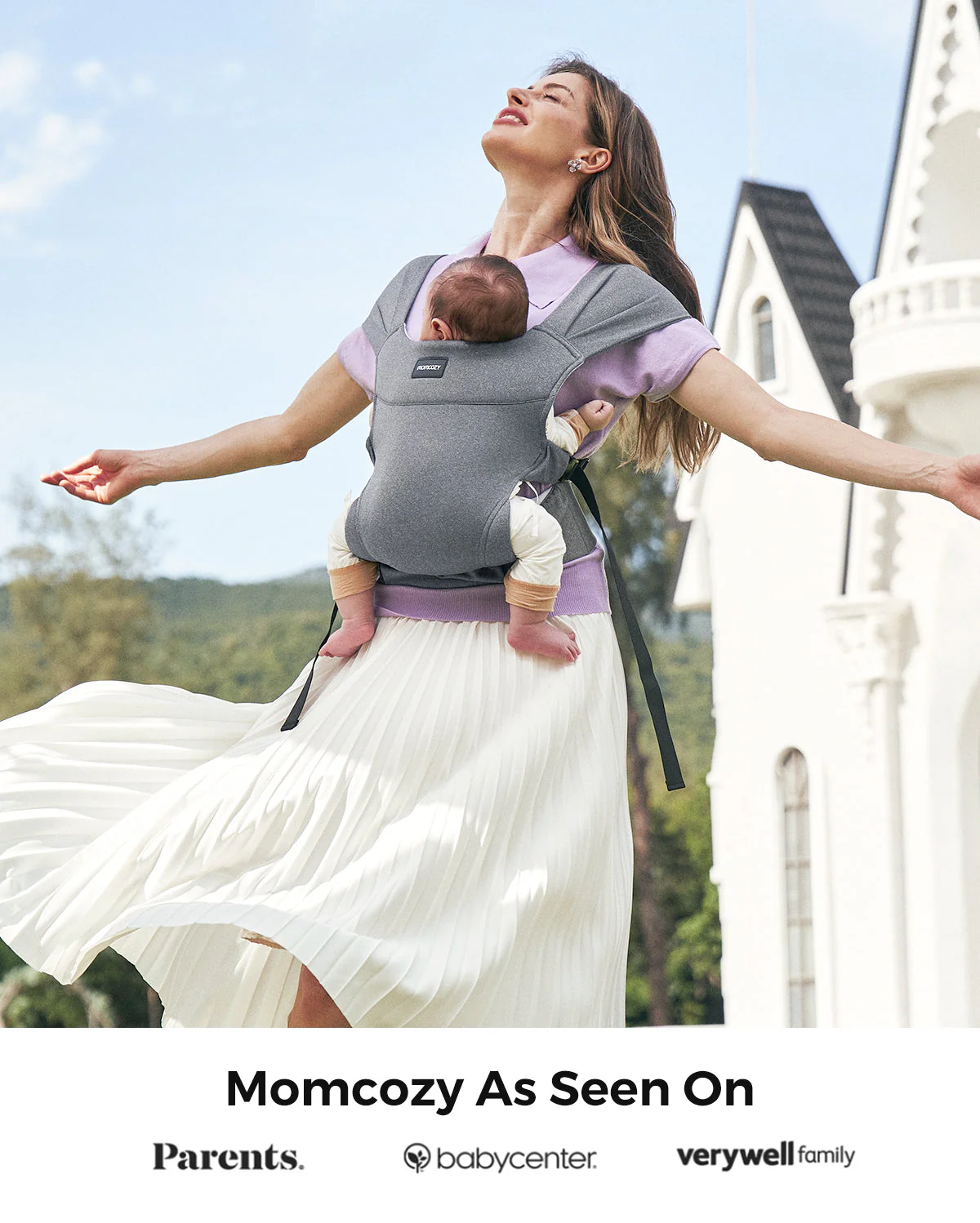 Momcozy Tragbare Babytrage – Leicht & Faltbar - Image 7