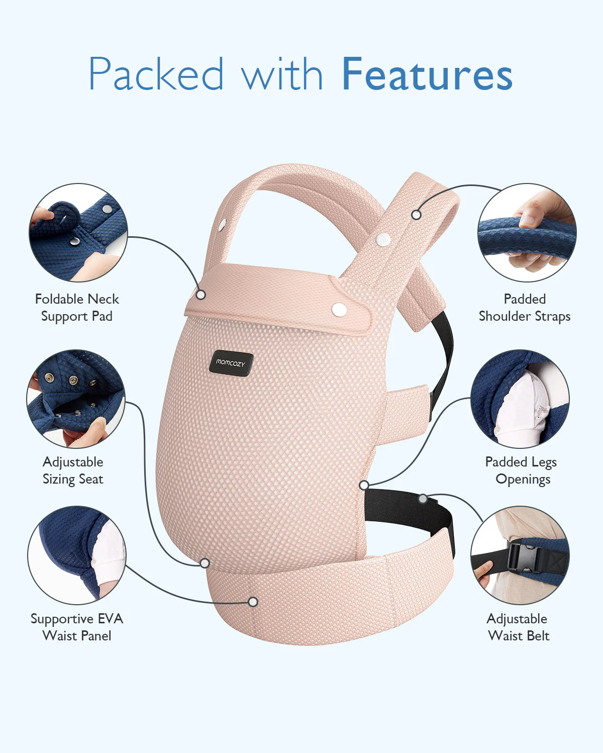 Momcozy PureHug Air Mesh Babytrage - Image 5