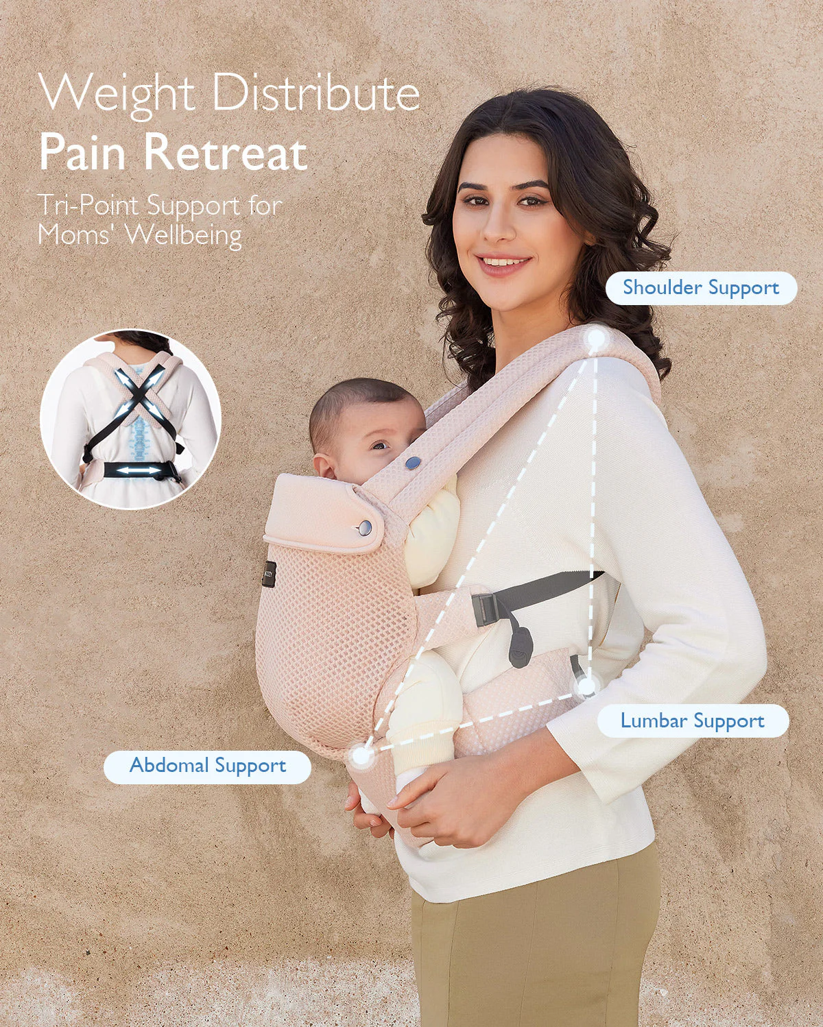 Momcozy PureHug Air Mesh Babytrage - Image 6